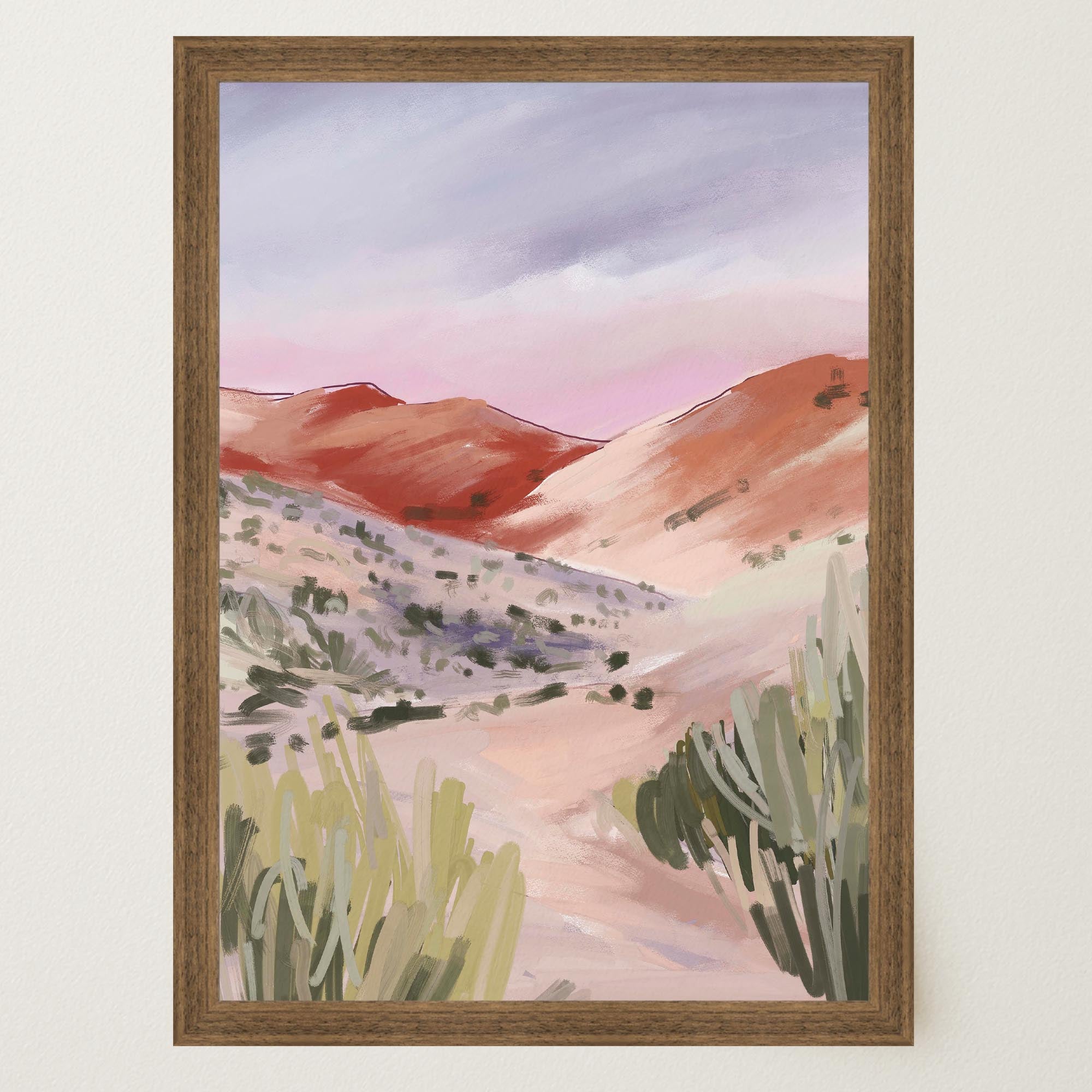 Sand Dunes Landscape Art Print-Skudaboo