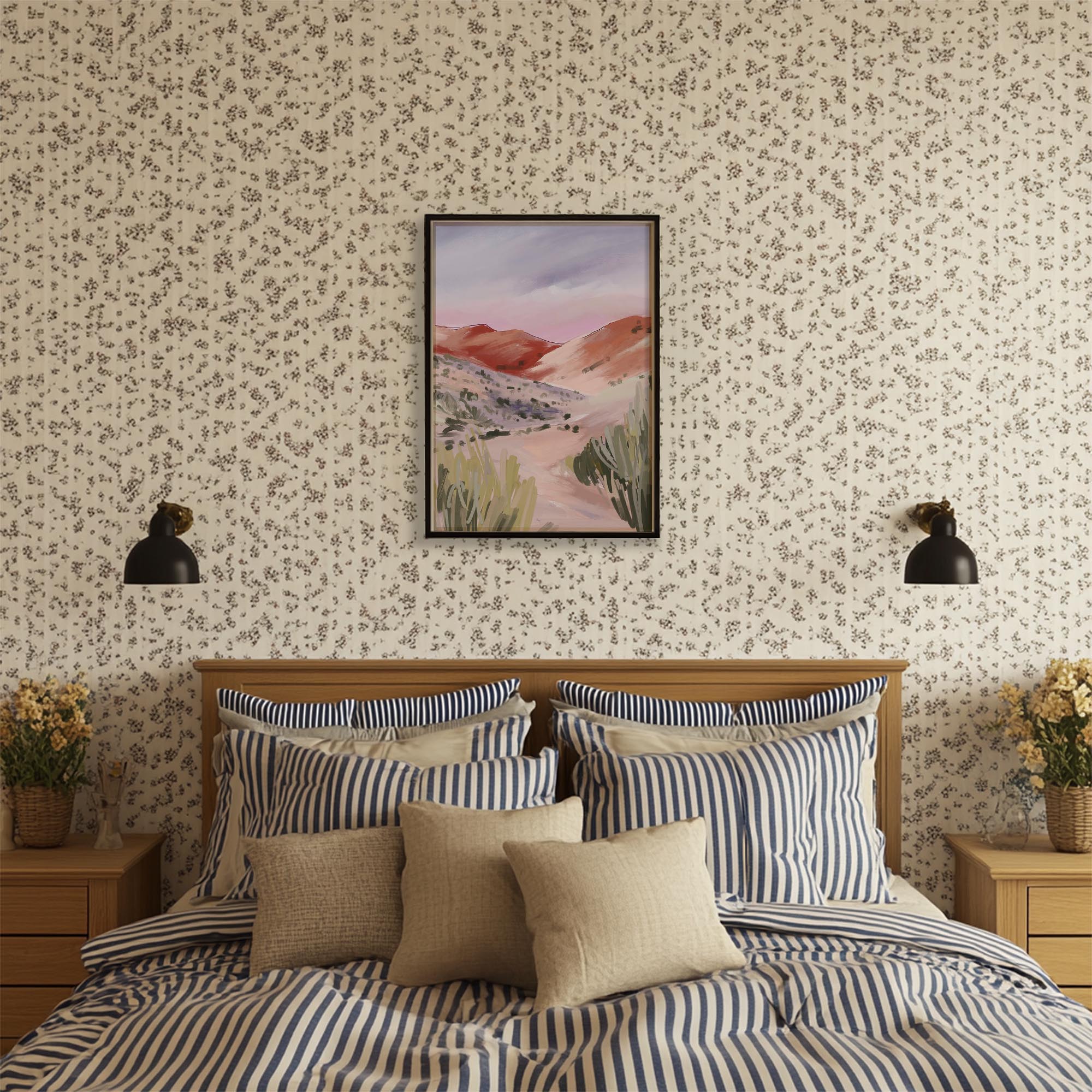Sand Dunes Landscape Art Print-Skudaboo