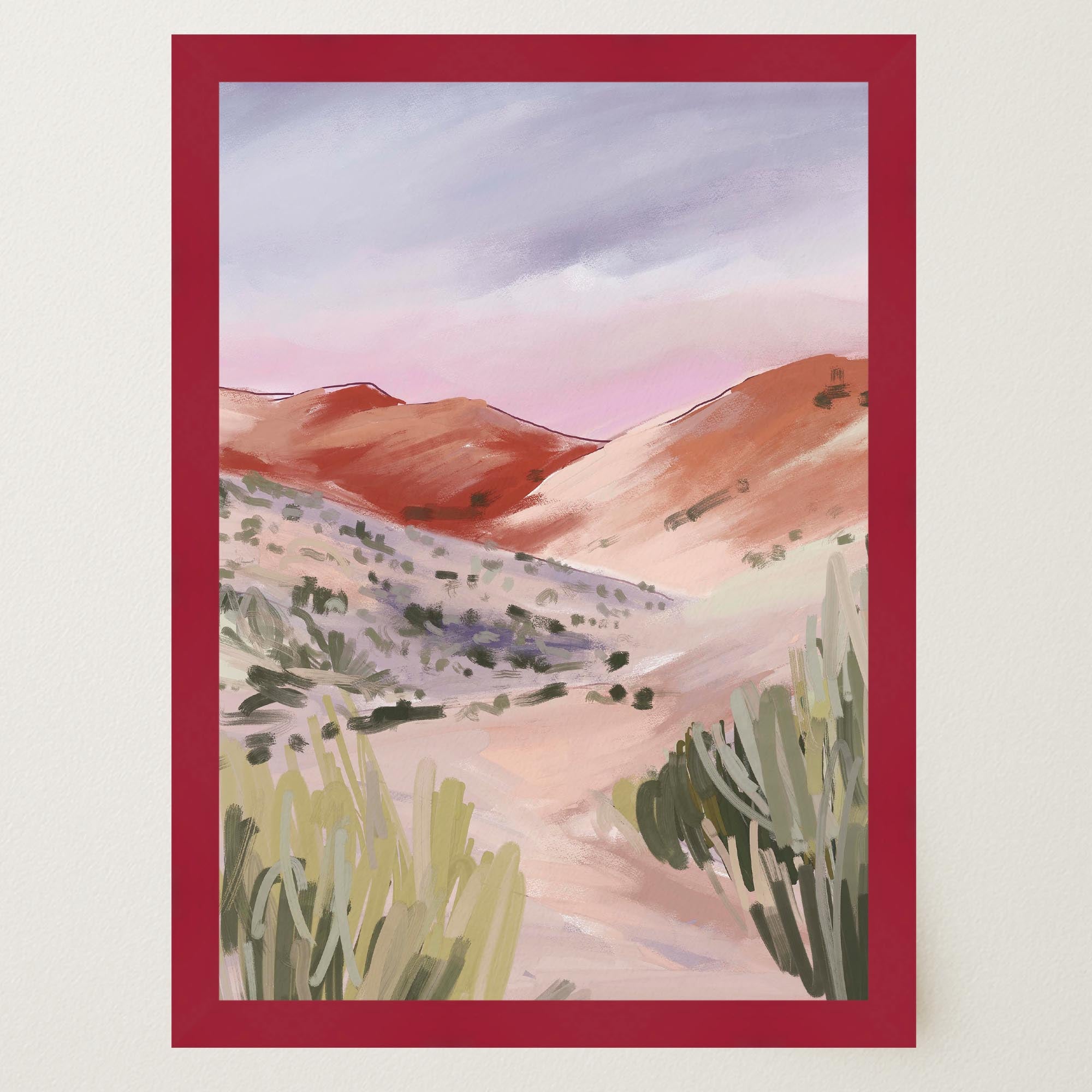 Sand Dunes Landscape Art Print-Skudaboo