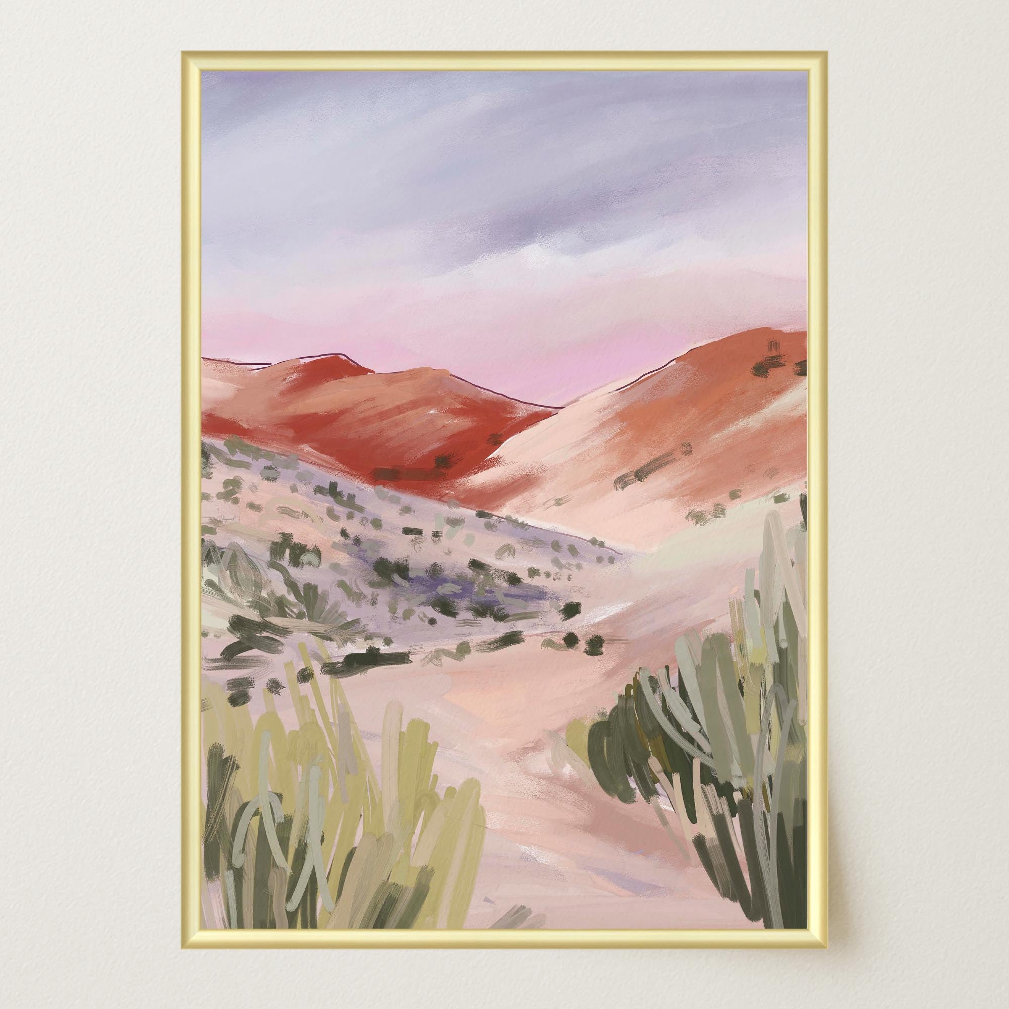 Sand Dunes Landscape Art Print-Skudaboo