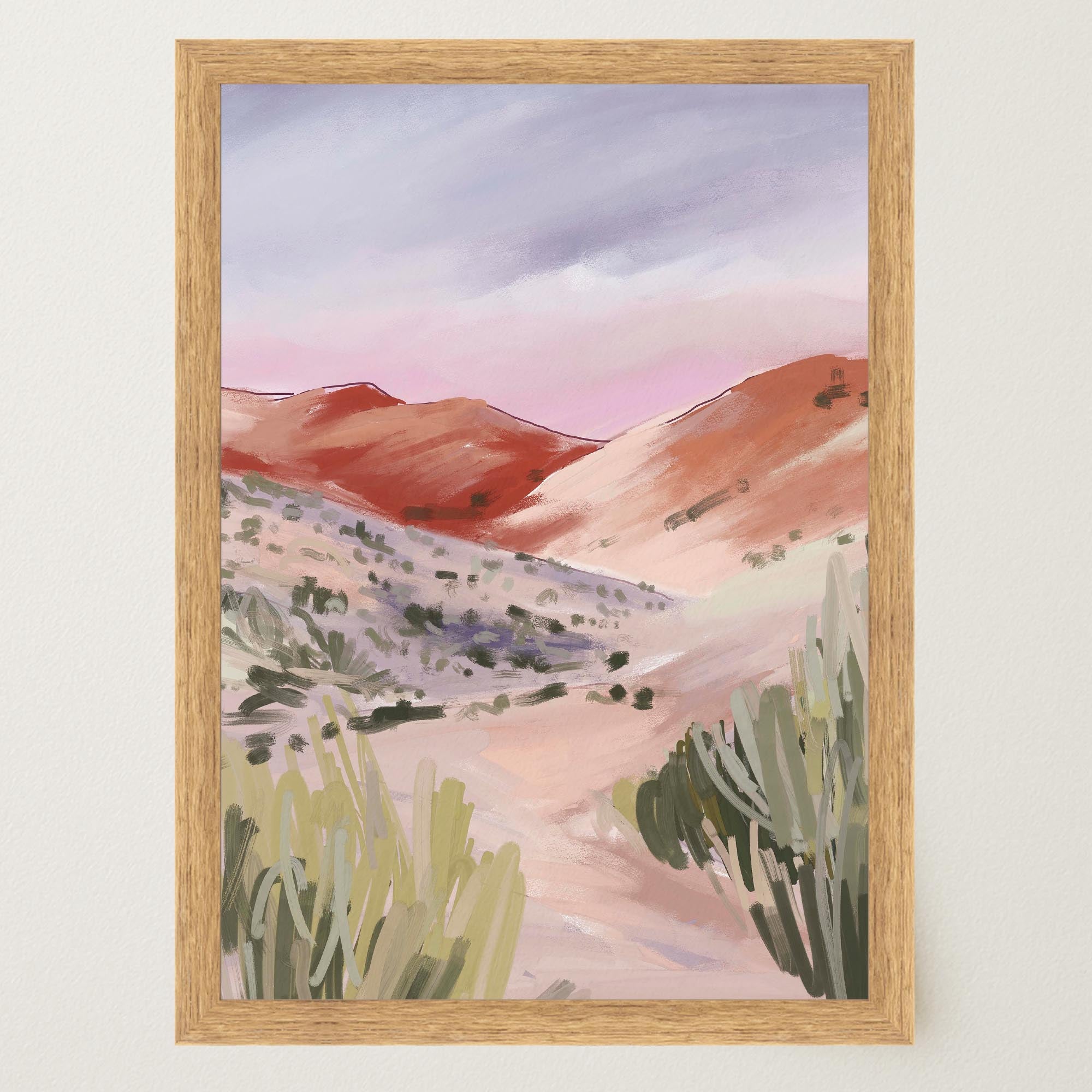 Sand Dunes Landscape Art Print-Skudaboo