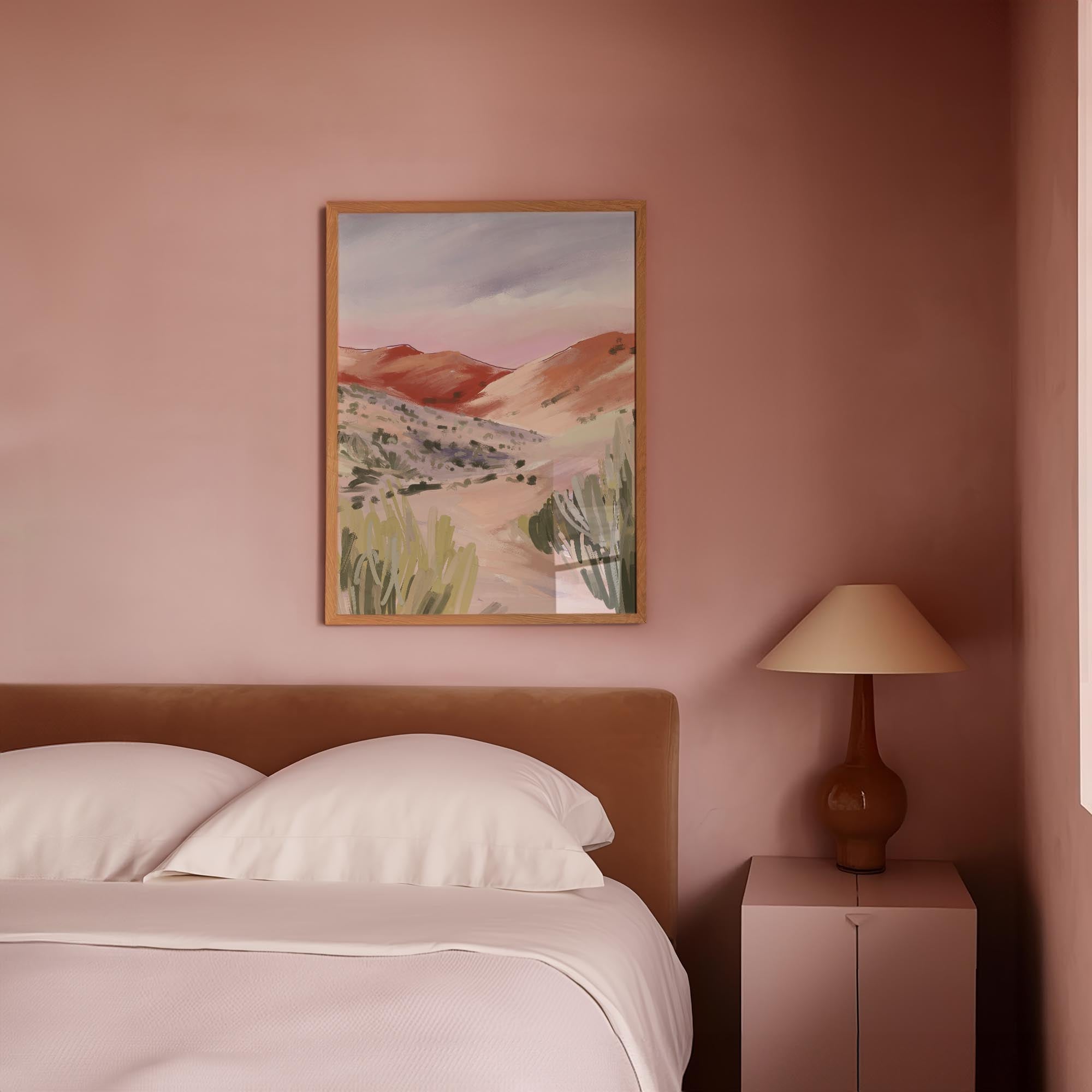 Sand Dunes Landscape Art Print-Skudaboo