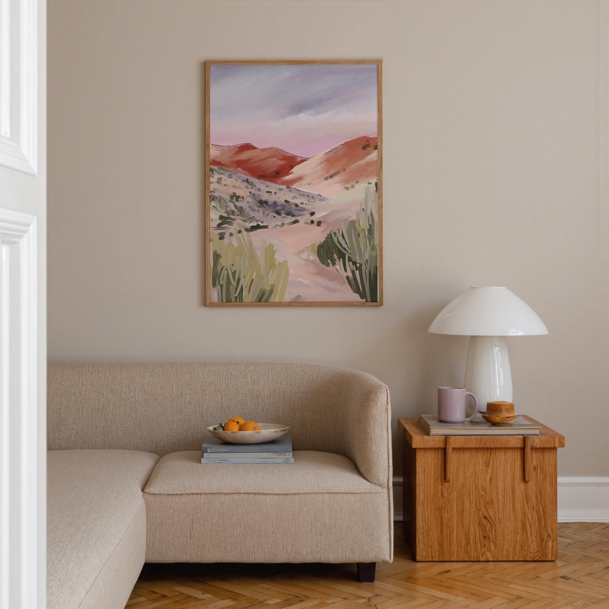 Sand Dunes Landscape Art Print-Skudaboo