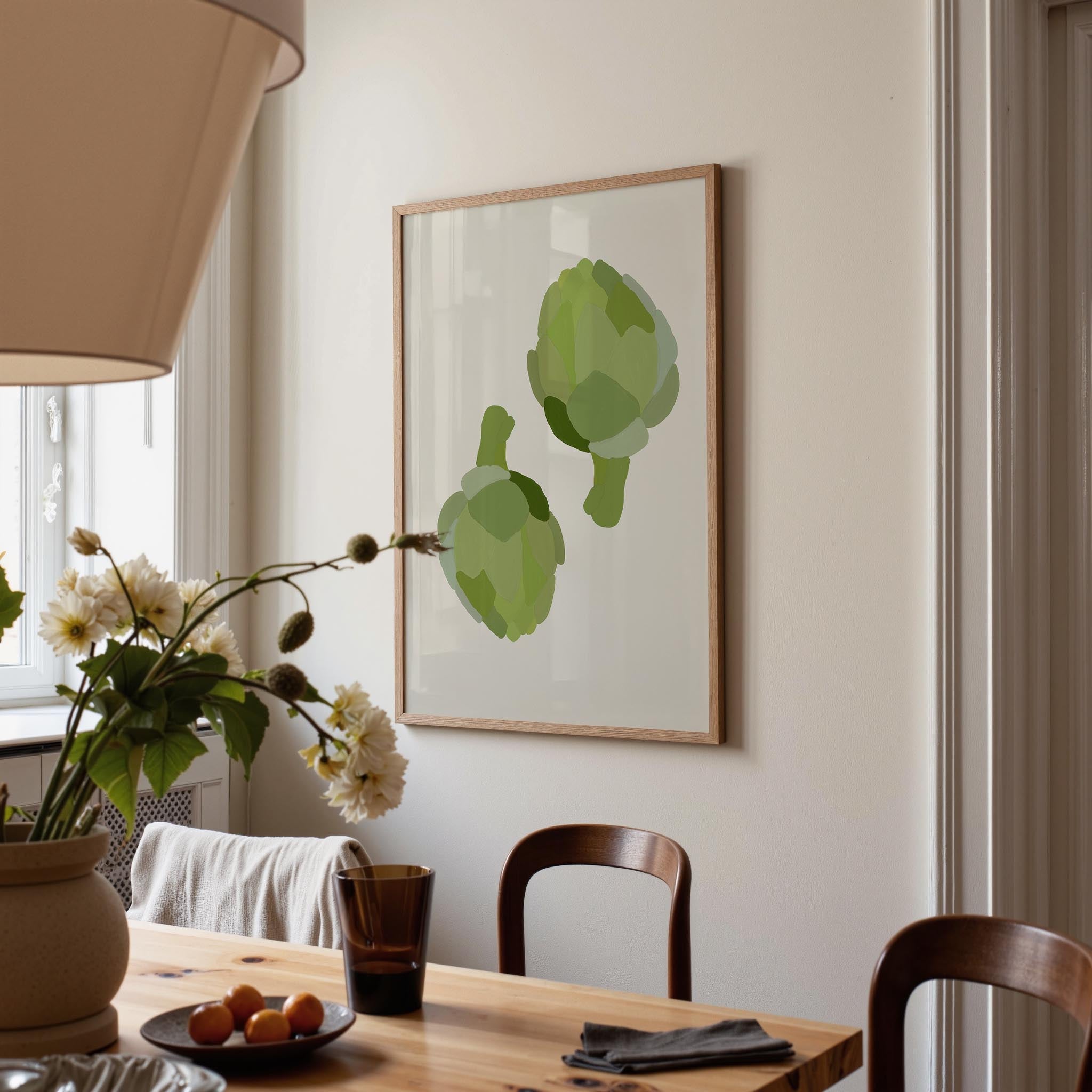 Artichoke Kitchen Wall Art Print-Skudaboo