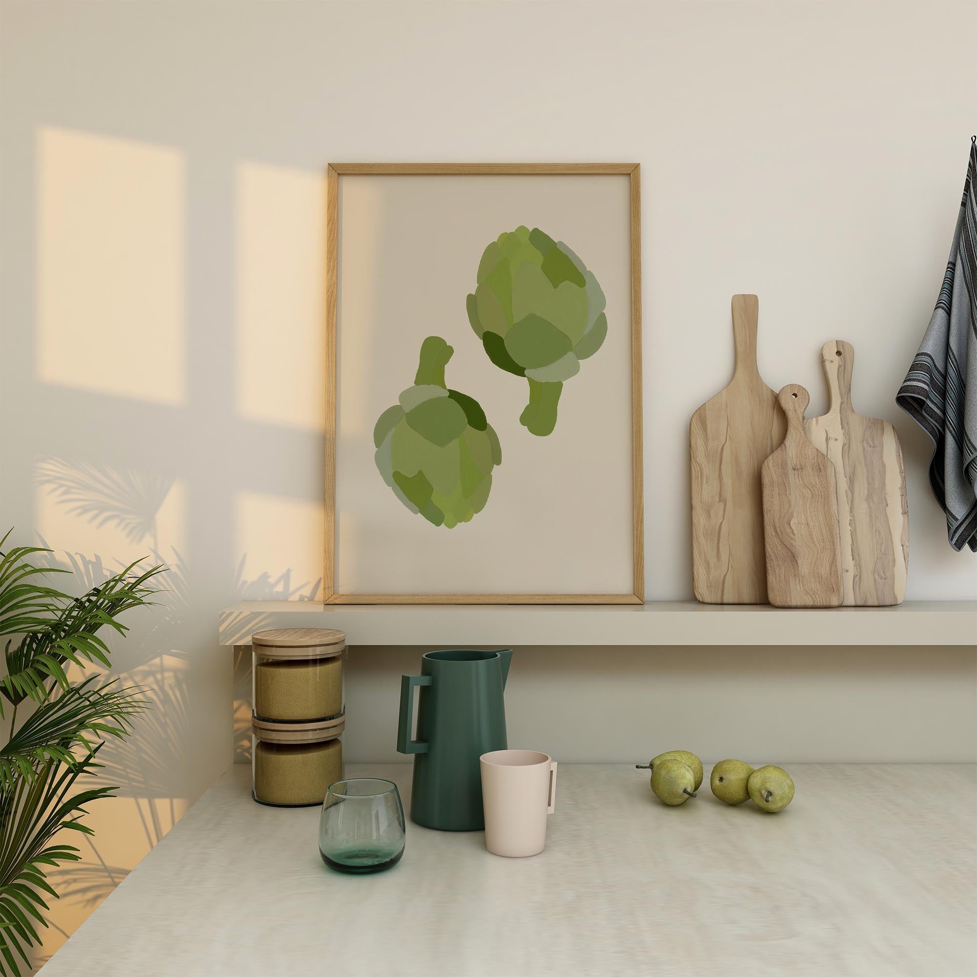 Artichoke Kitchen Wall Art Print-Skudaboo