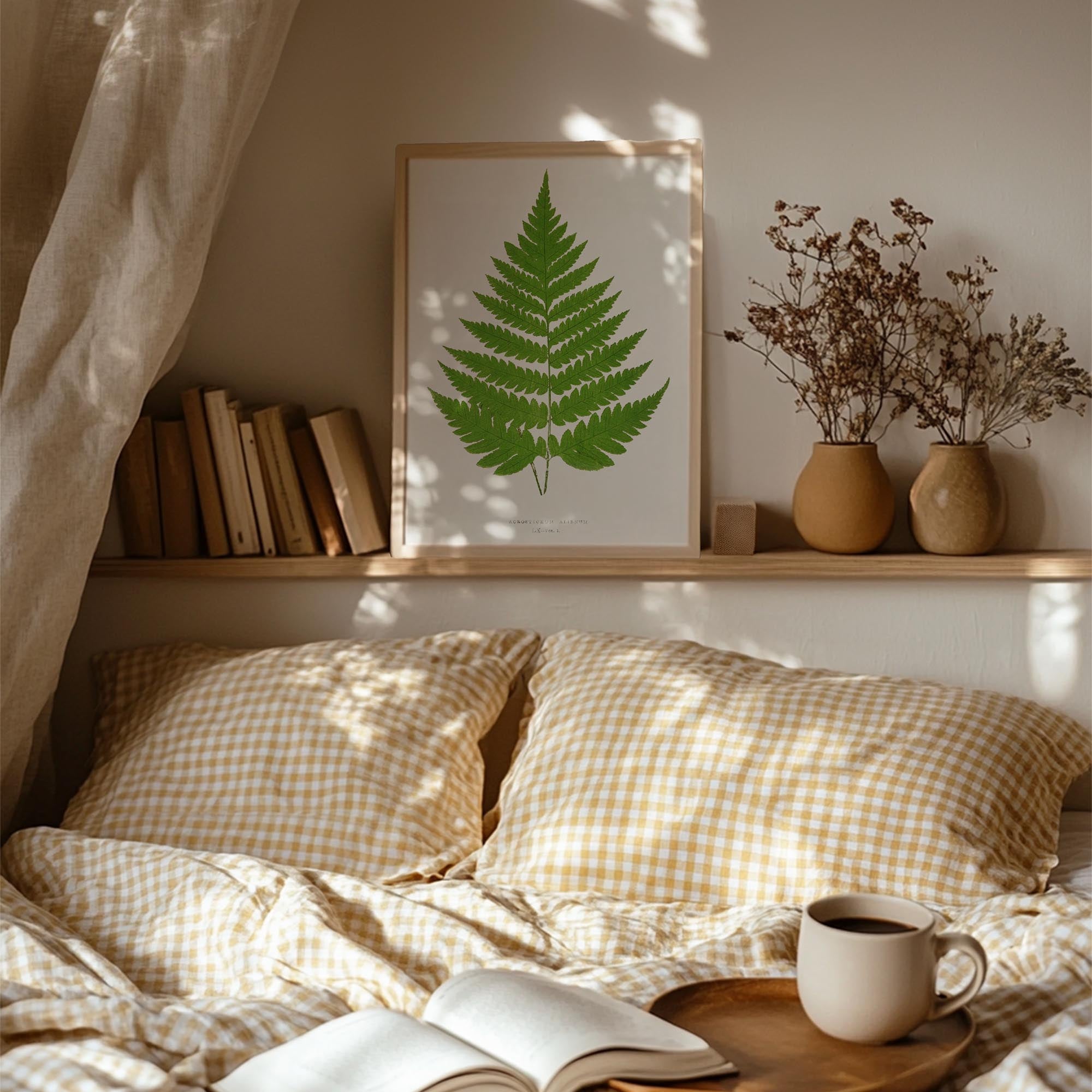 Vintage Fern Botanical Wall Art Print-Skudaboo