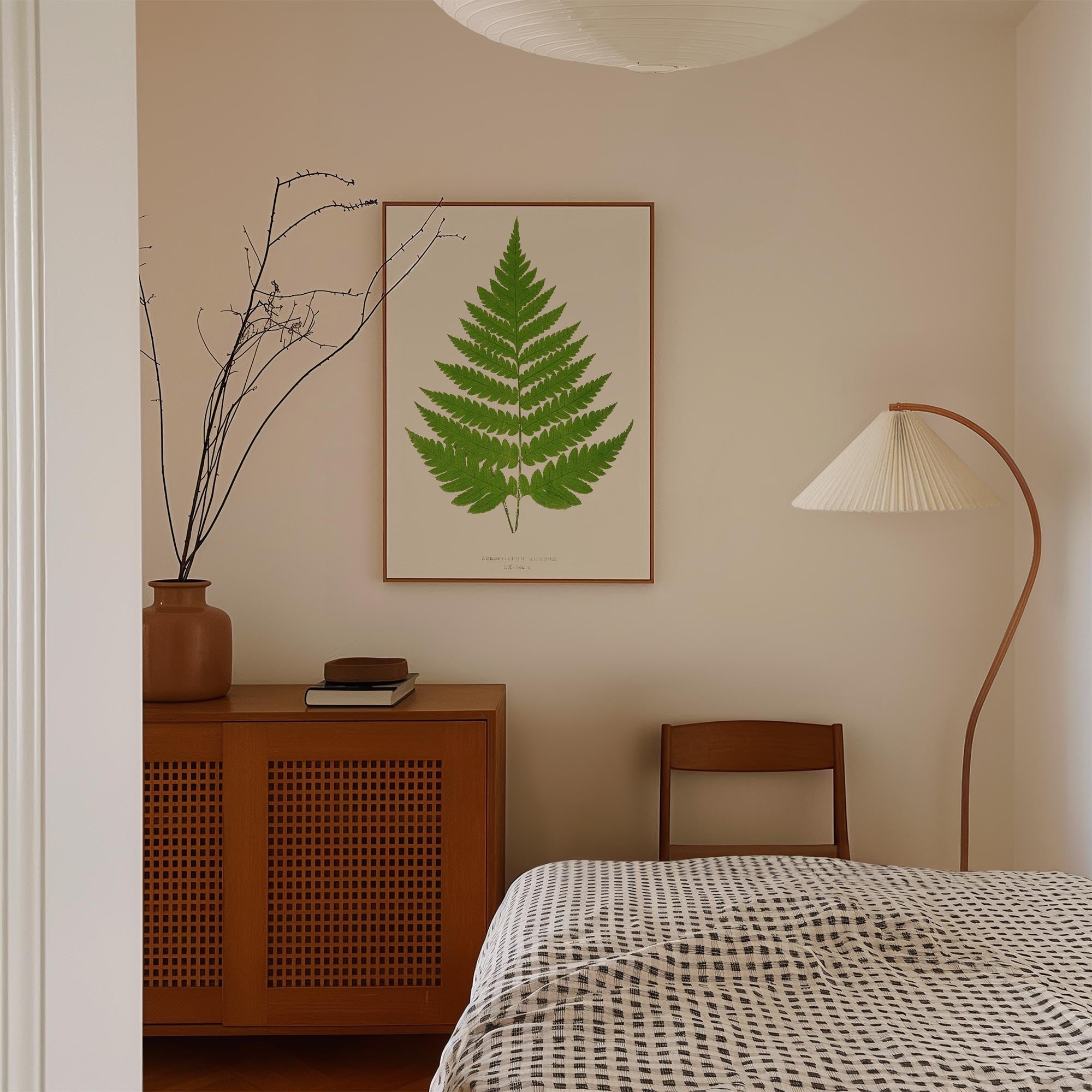 Vintage Fern Botanical Wall Art Print-Skudaboo