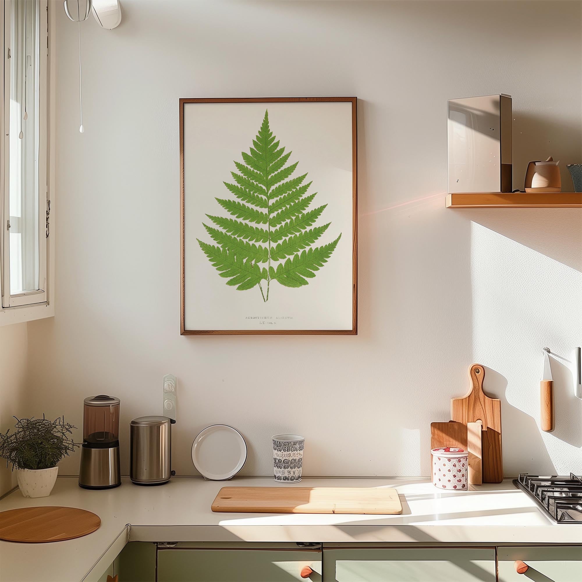 Vintage Fern Botanical Wall Art Print-Skudaboo