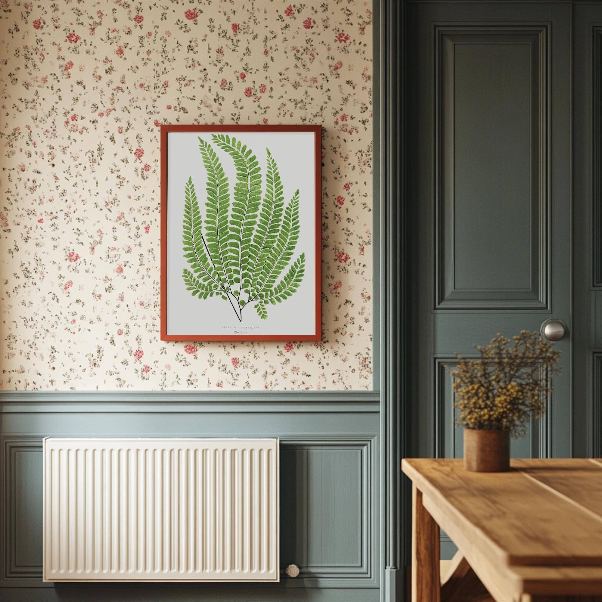 Vintage Fern Botanical Wall Art Print-Skudaboo