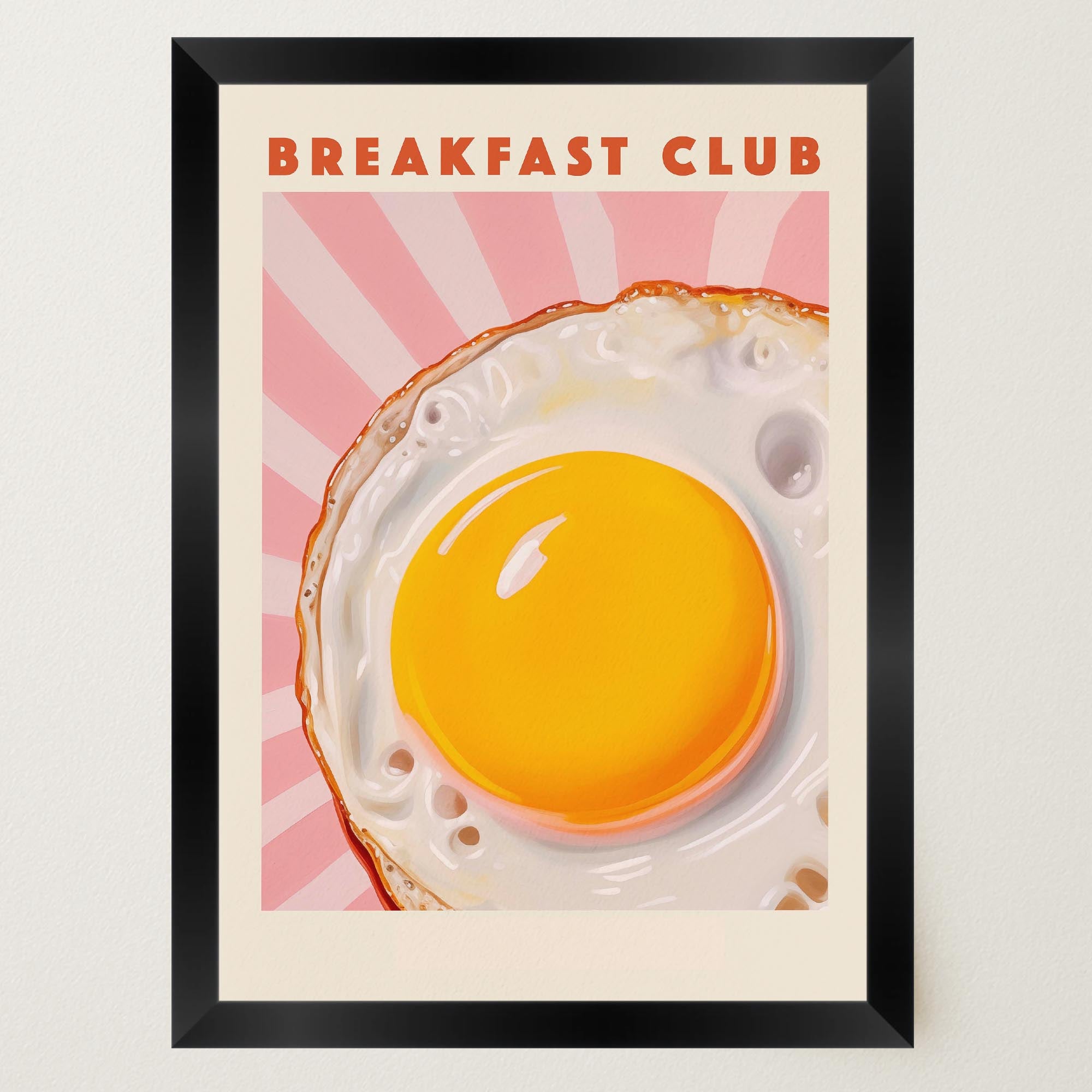 Breakfast Club Fried Egg Wall Art Print-Skudaboo