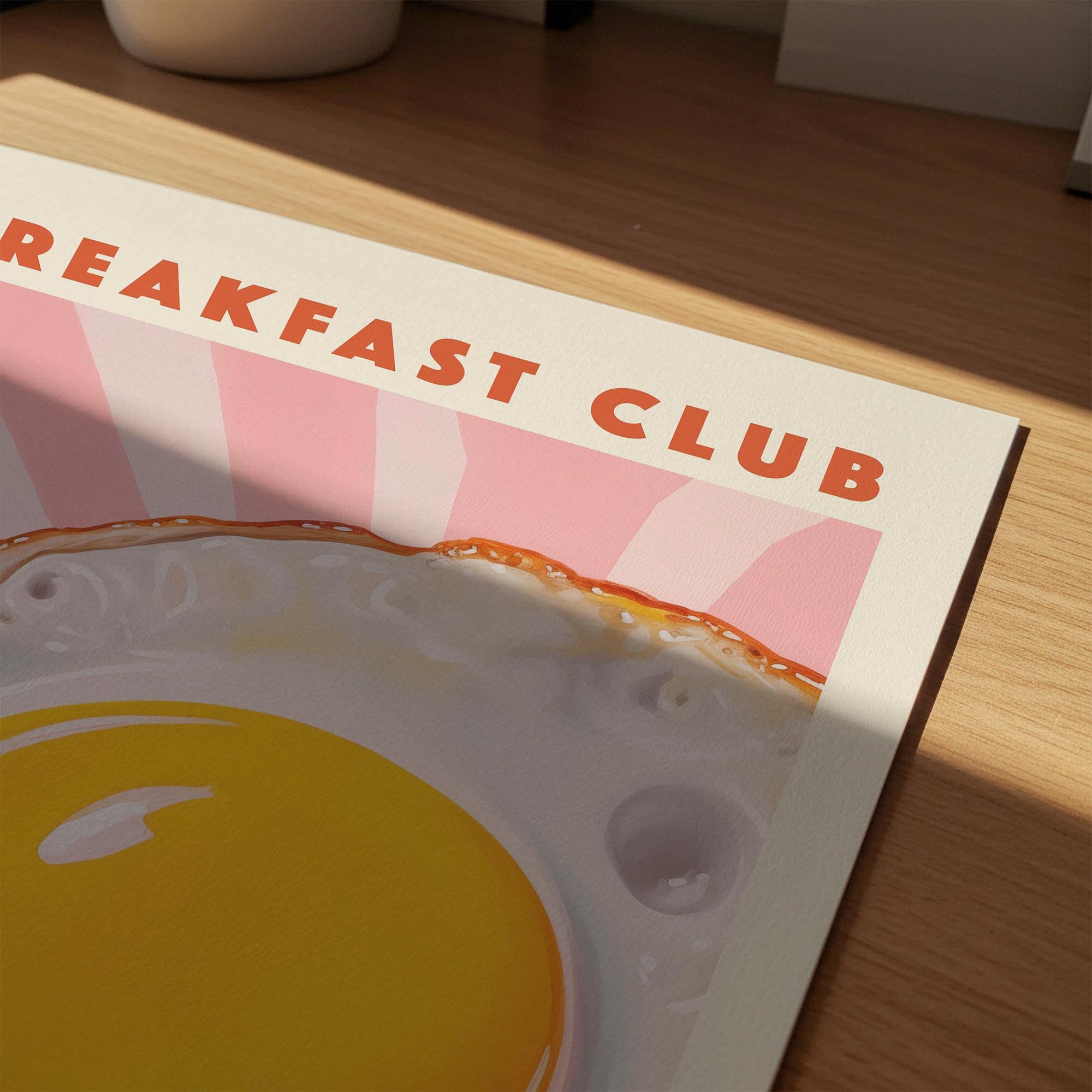 Breakfast Club Fried Egg Wall Art Print-Skudaboo