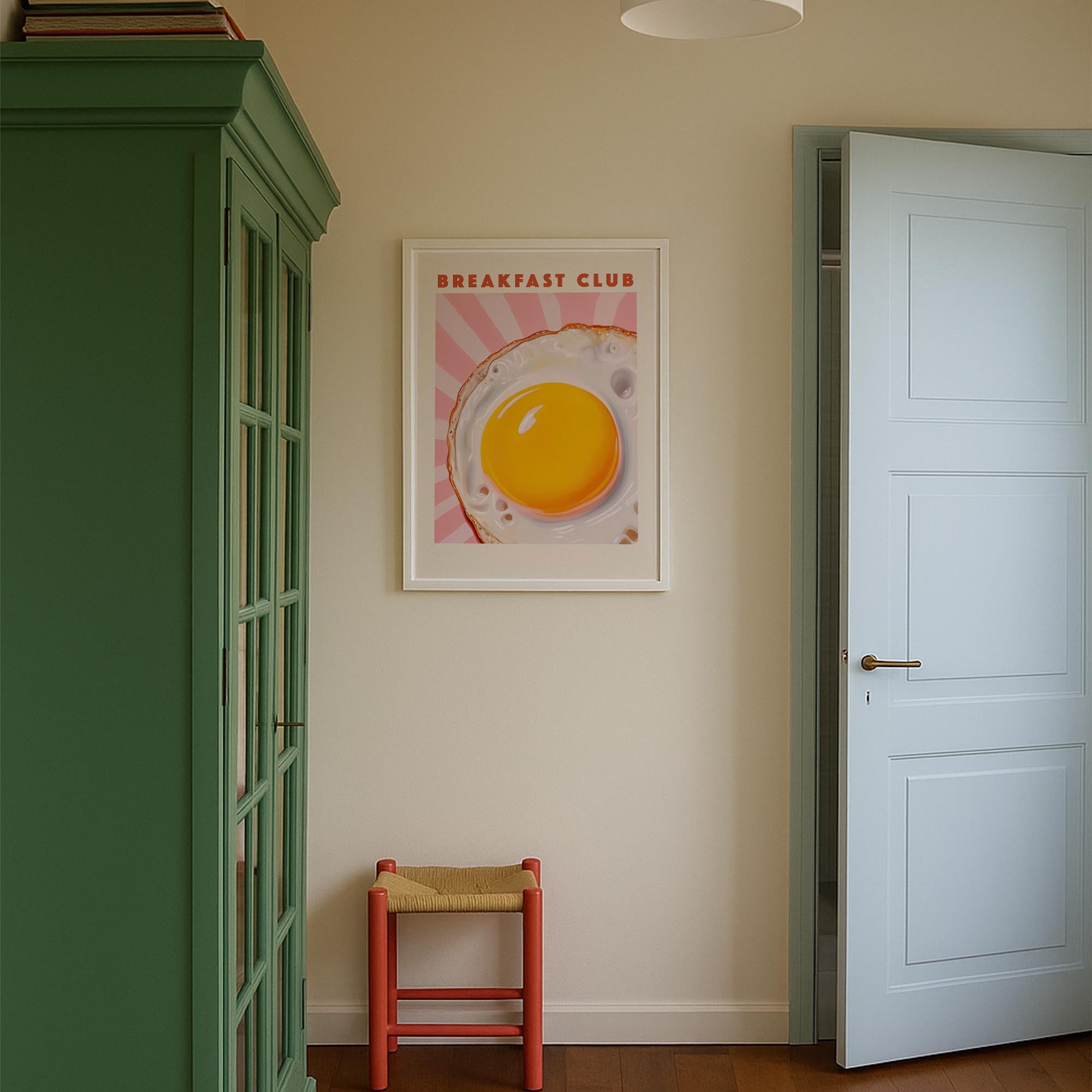 Breakfast Club Fried Egg Wall Art Print-Skudaboo