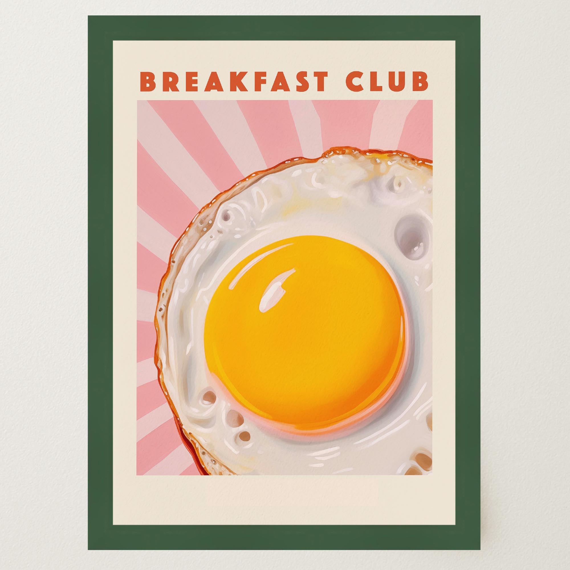Breakfast Club Fried Egg Wall Art Print-Skudaboo