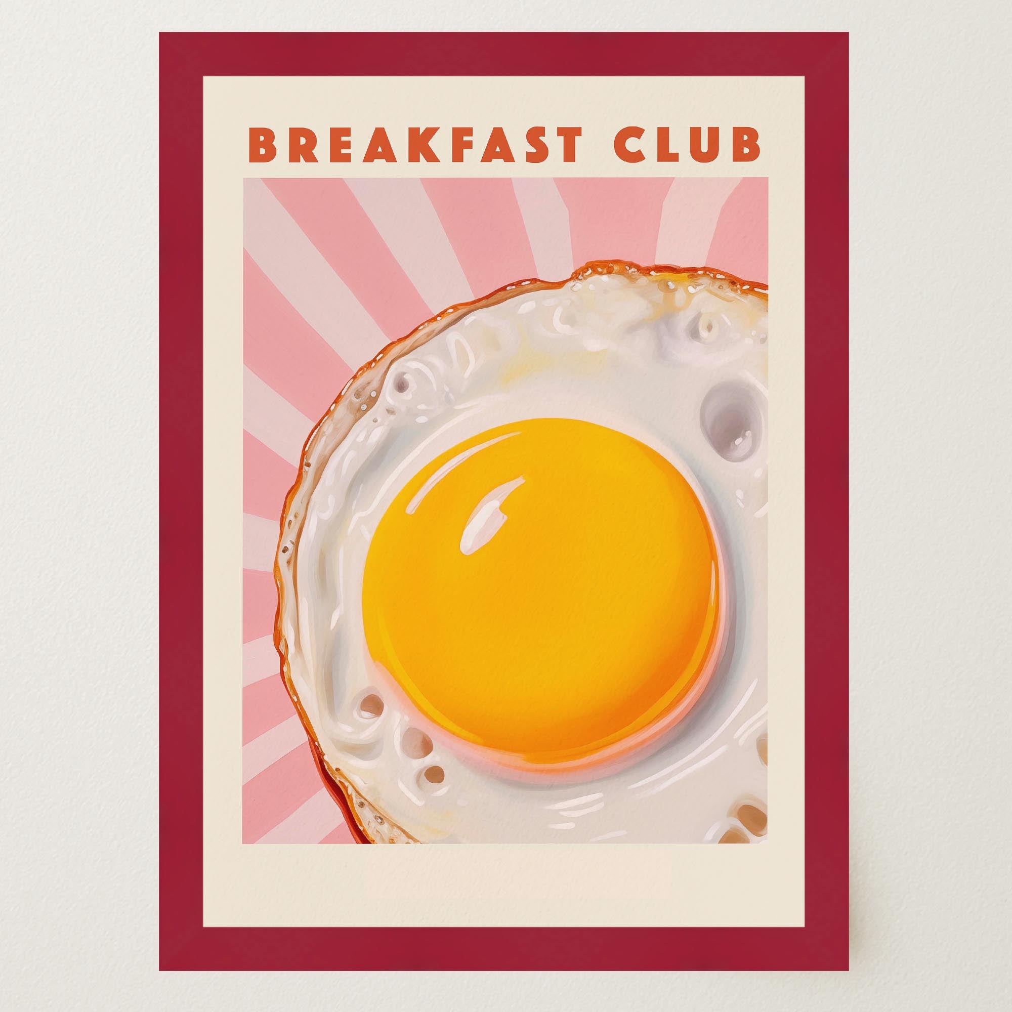 Breakfast Club Fried Egg Wall Art Print-Skudaboo