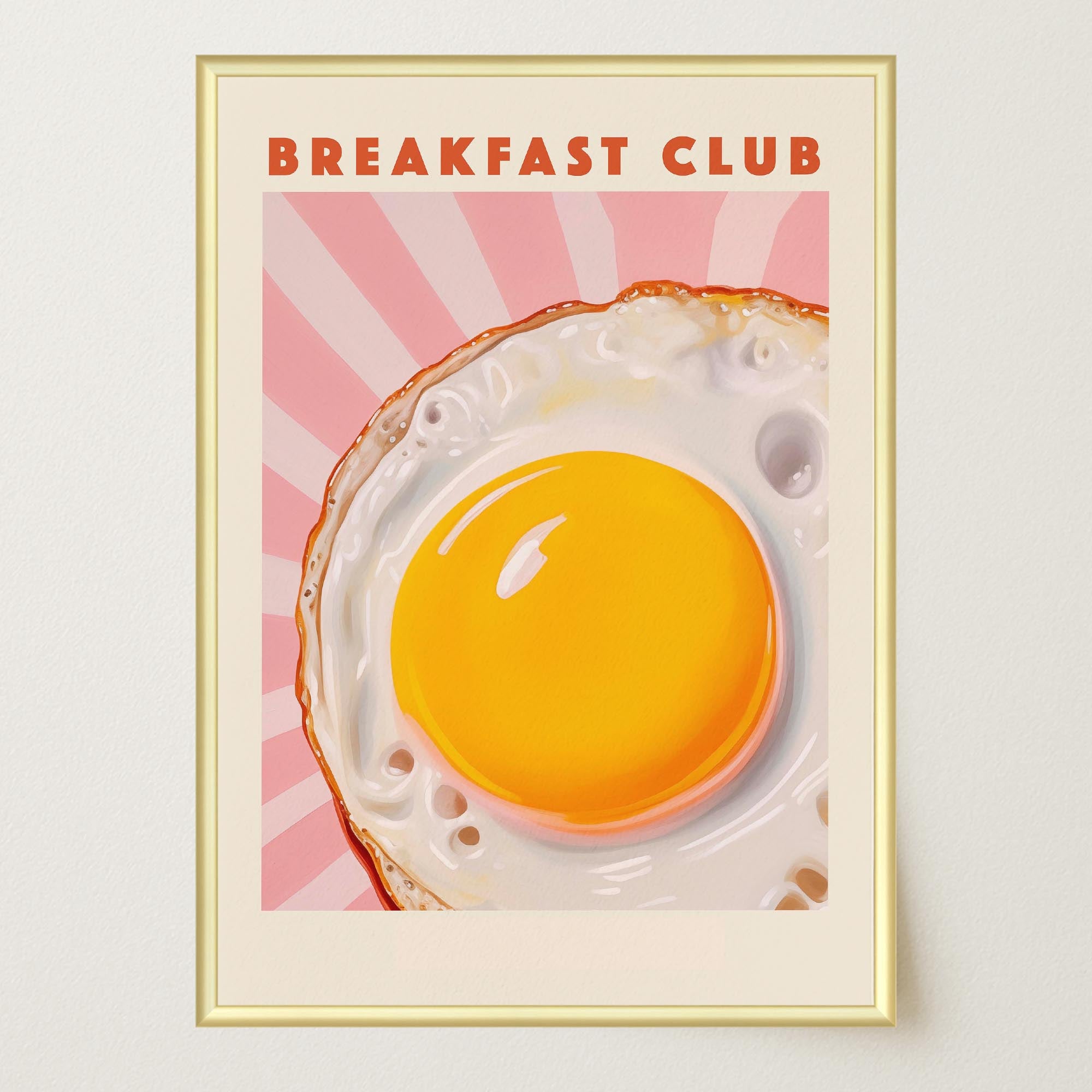 Breakfast Club Fried Egg Wall Art Print-Skudaboo