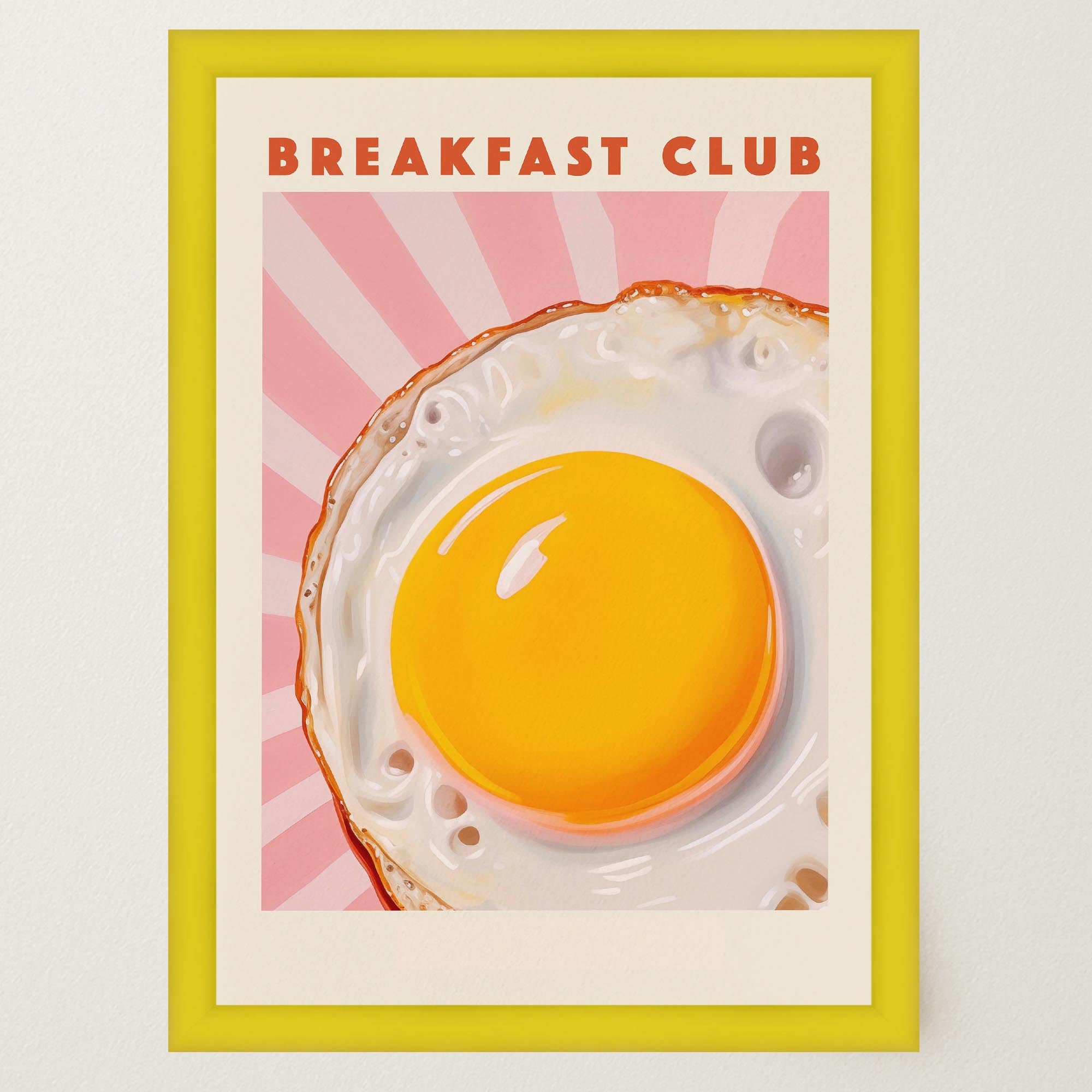 Breakfast Club Fried Egg Wall Art Print-Skudaboo