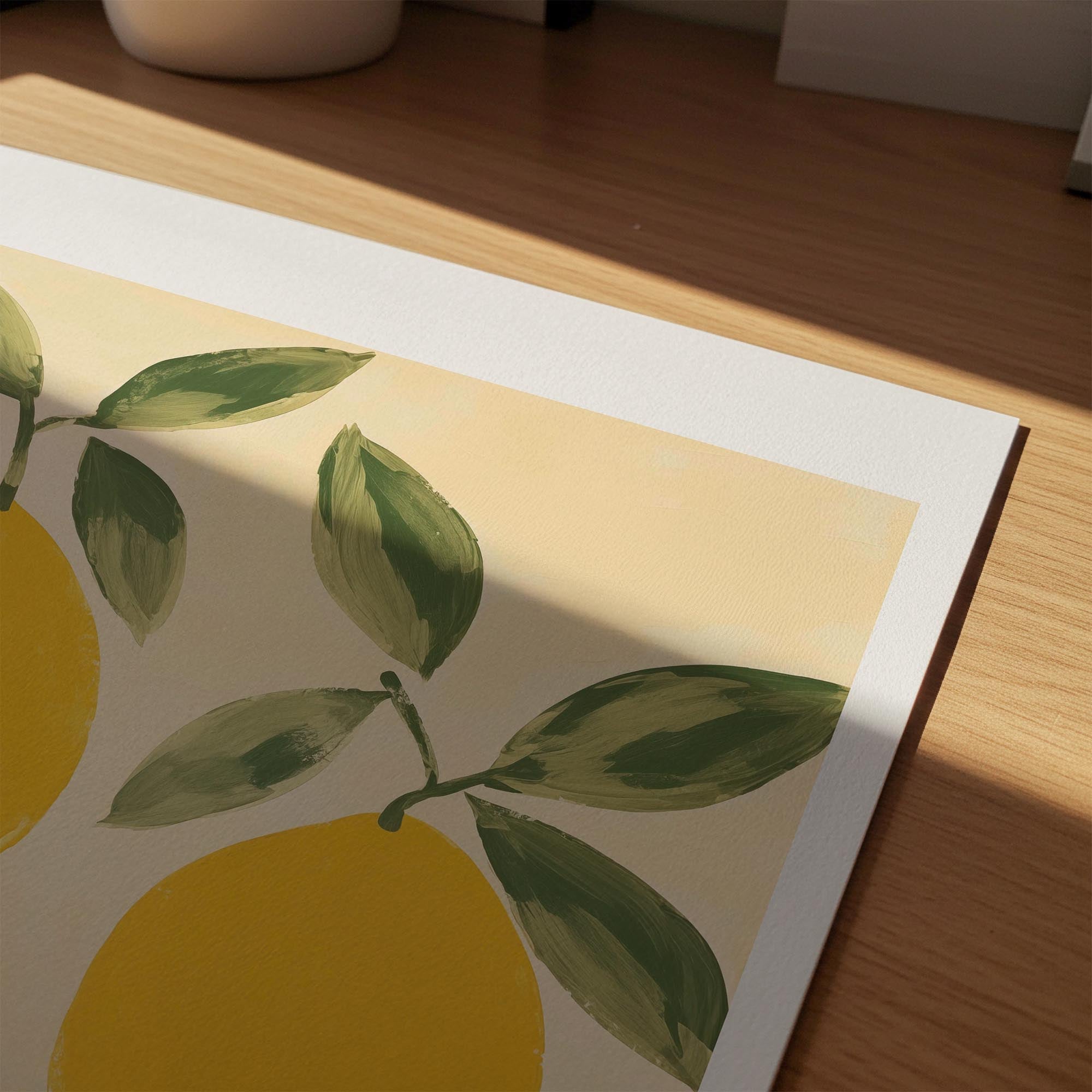 Amalfi Lemons Mediterranean Wall Art Print-Skudaboo