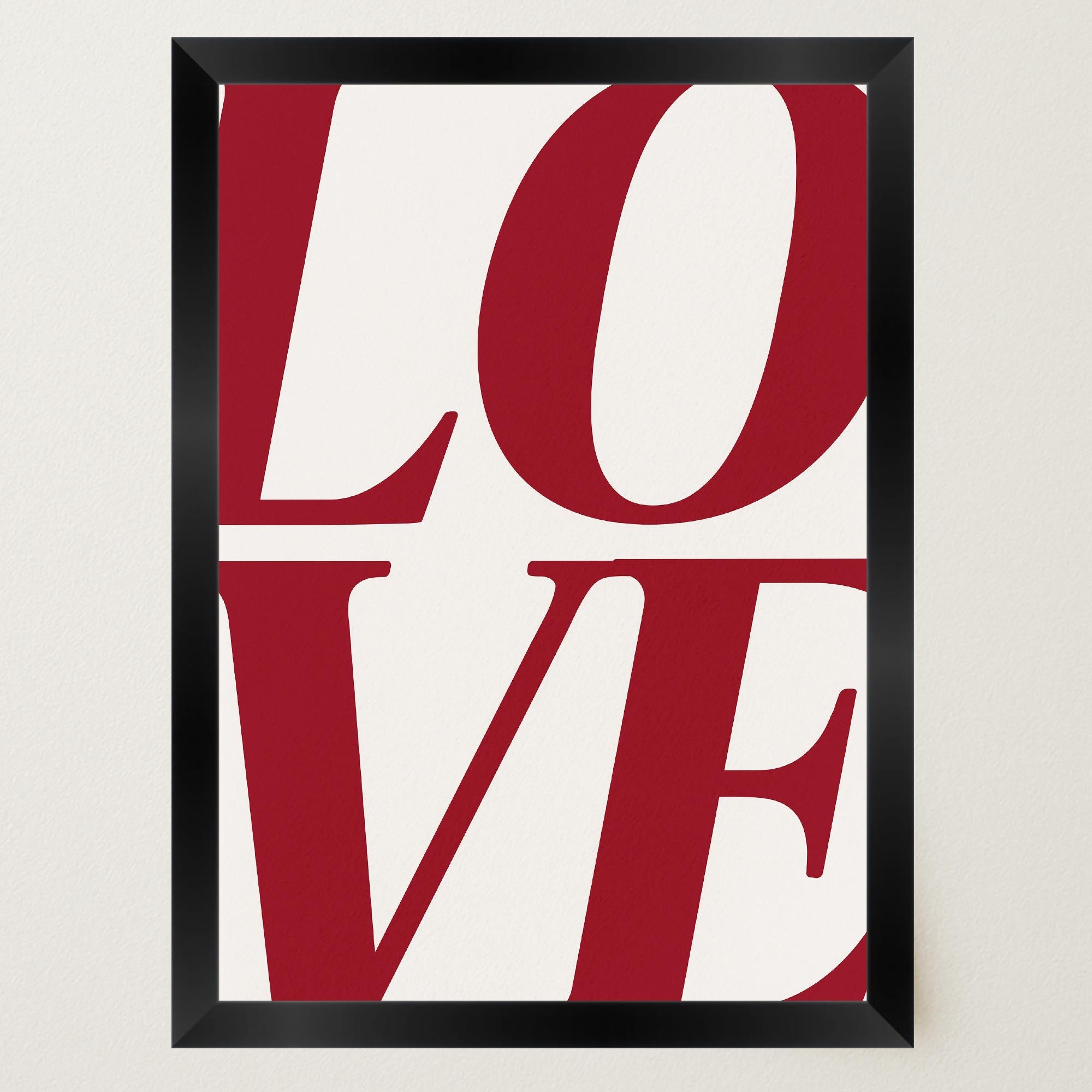LOVE Typography Modern Wall Art Print-Skudaboo