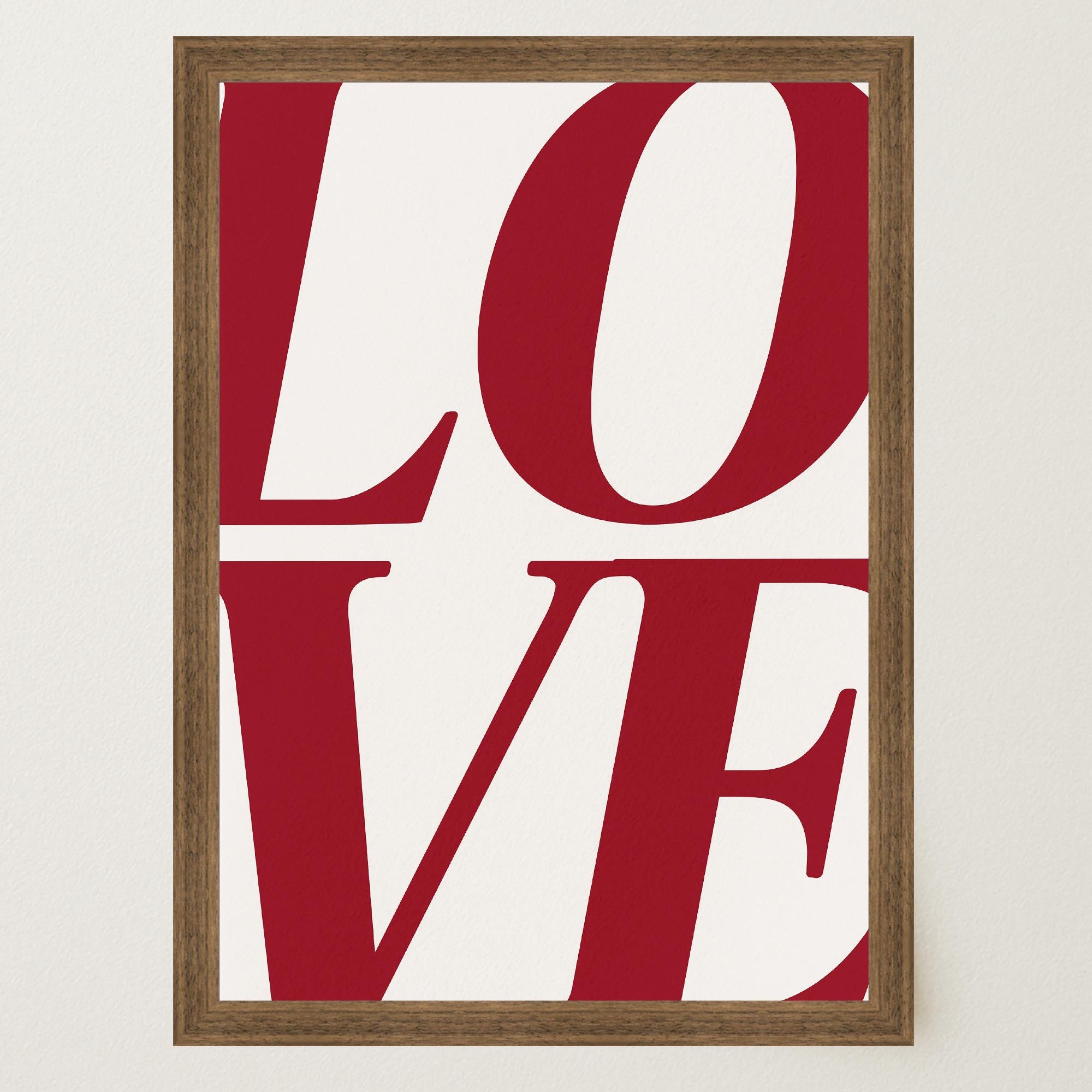 LOVE Typography Modern Wall Art Print-Skudaboo