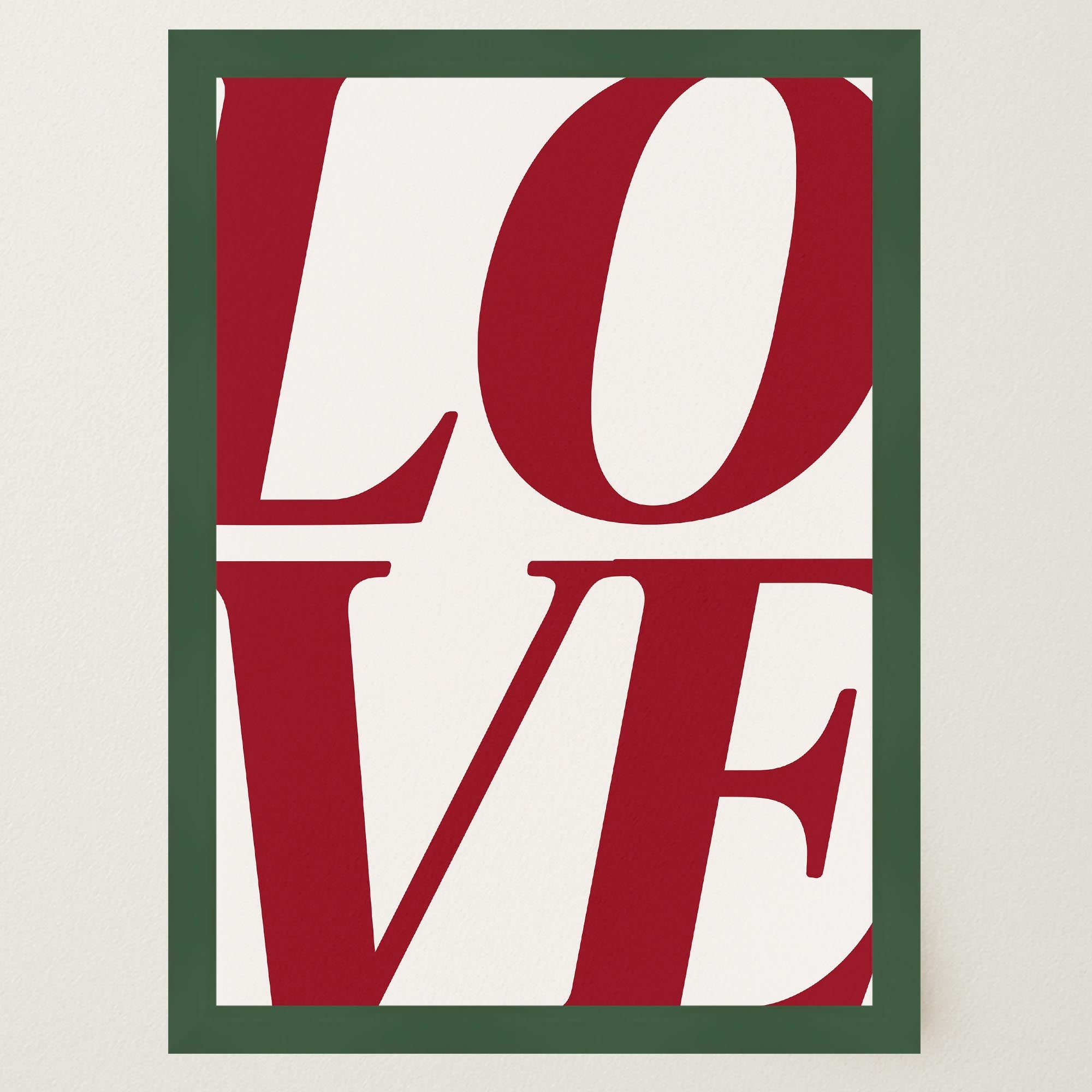 LOVE Typography Modern Wall Art Print-Skudaboo