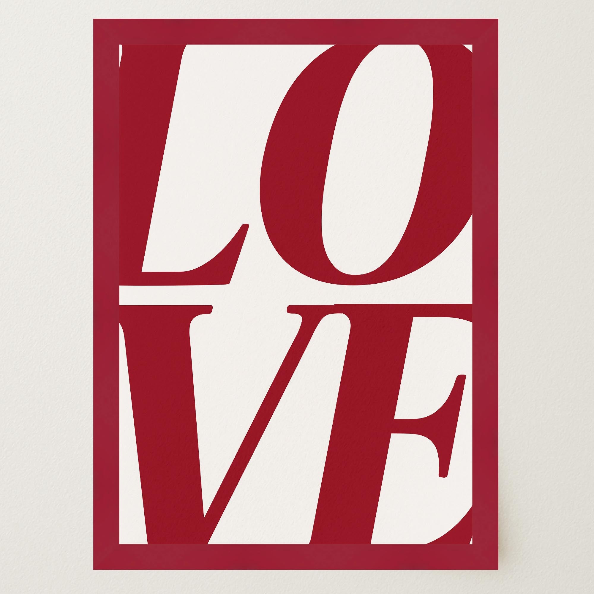 LOVE Typography Modern Wall Art Print-Skudaboo
