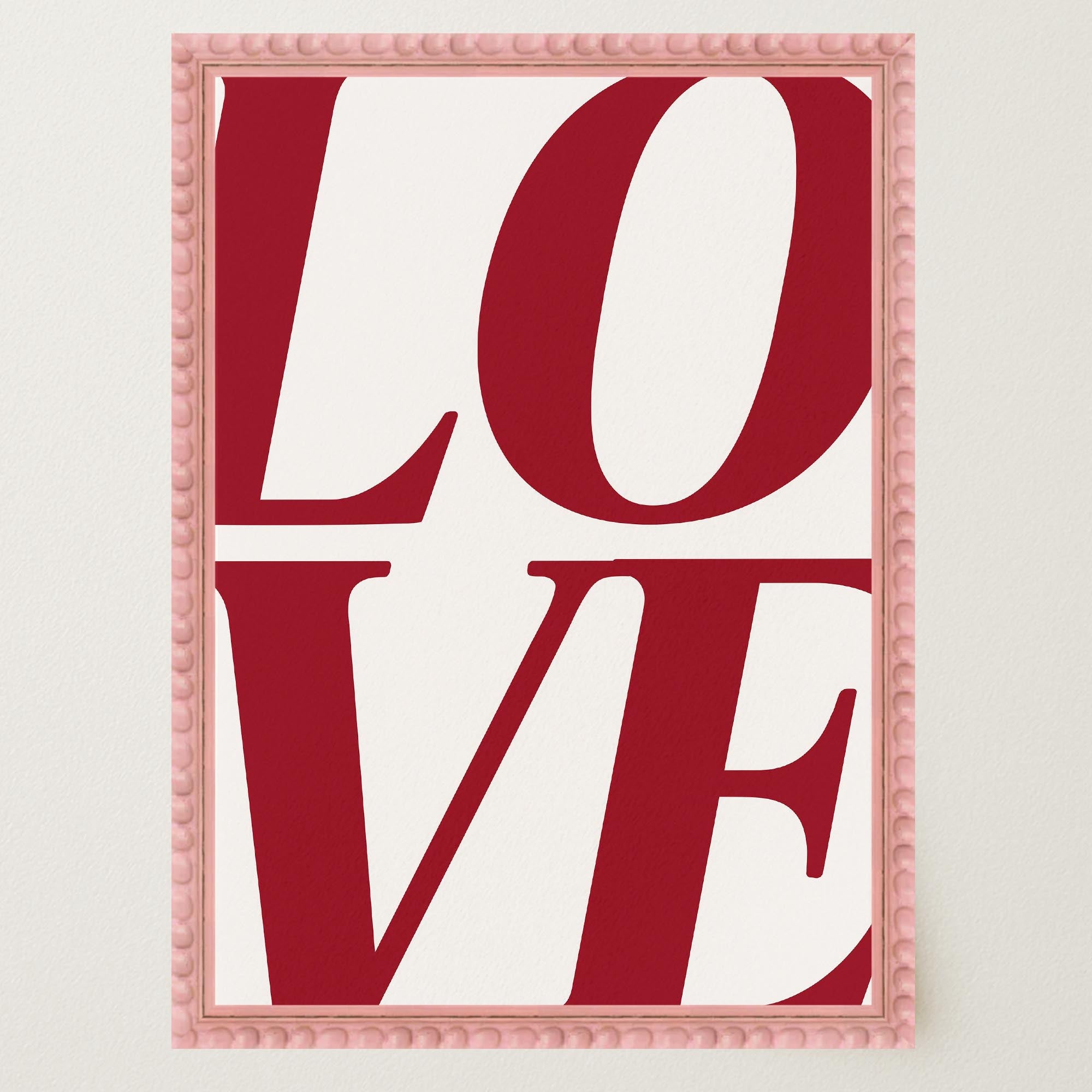 LOVE Typography Modern Wall Art Print-Skudaboo