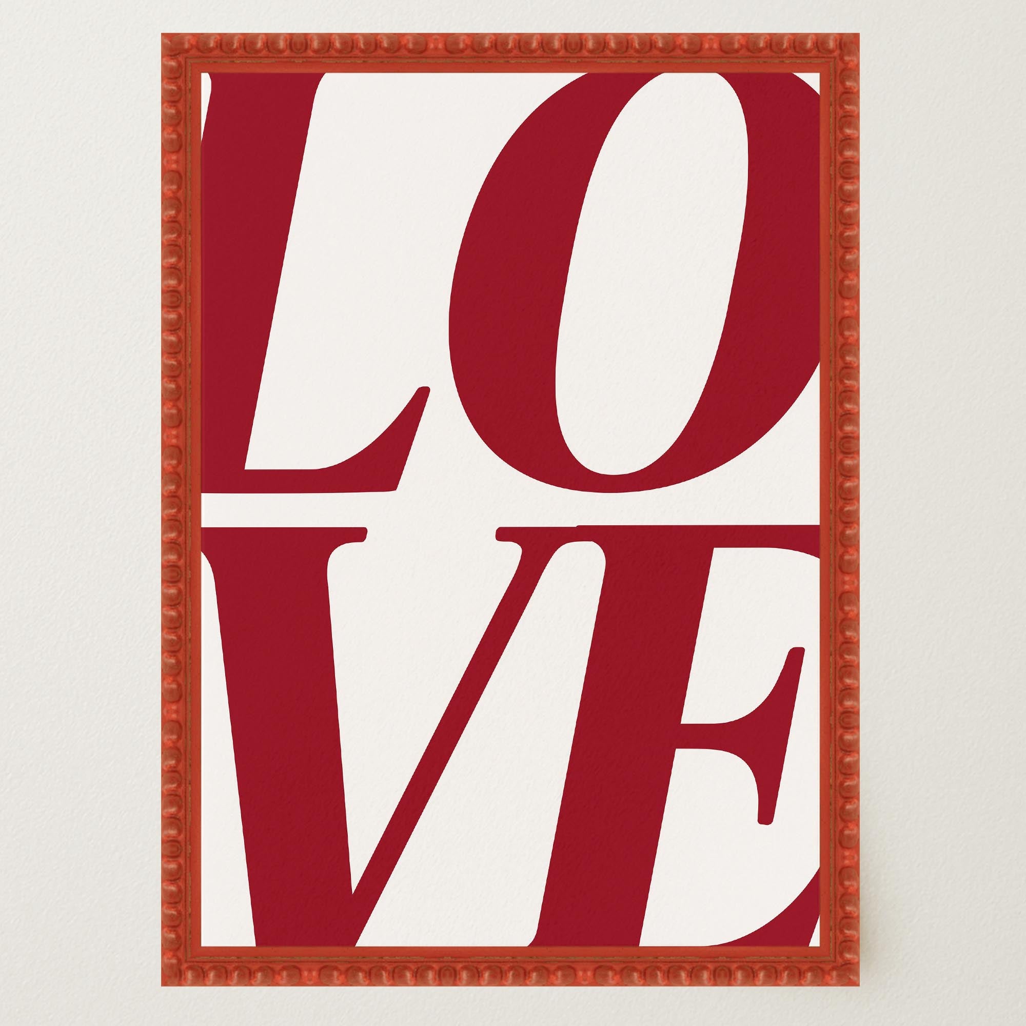 LOVE Typography Modern Wall Art Print-Skudaboo