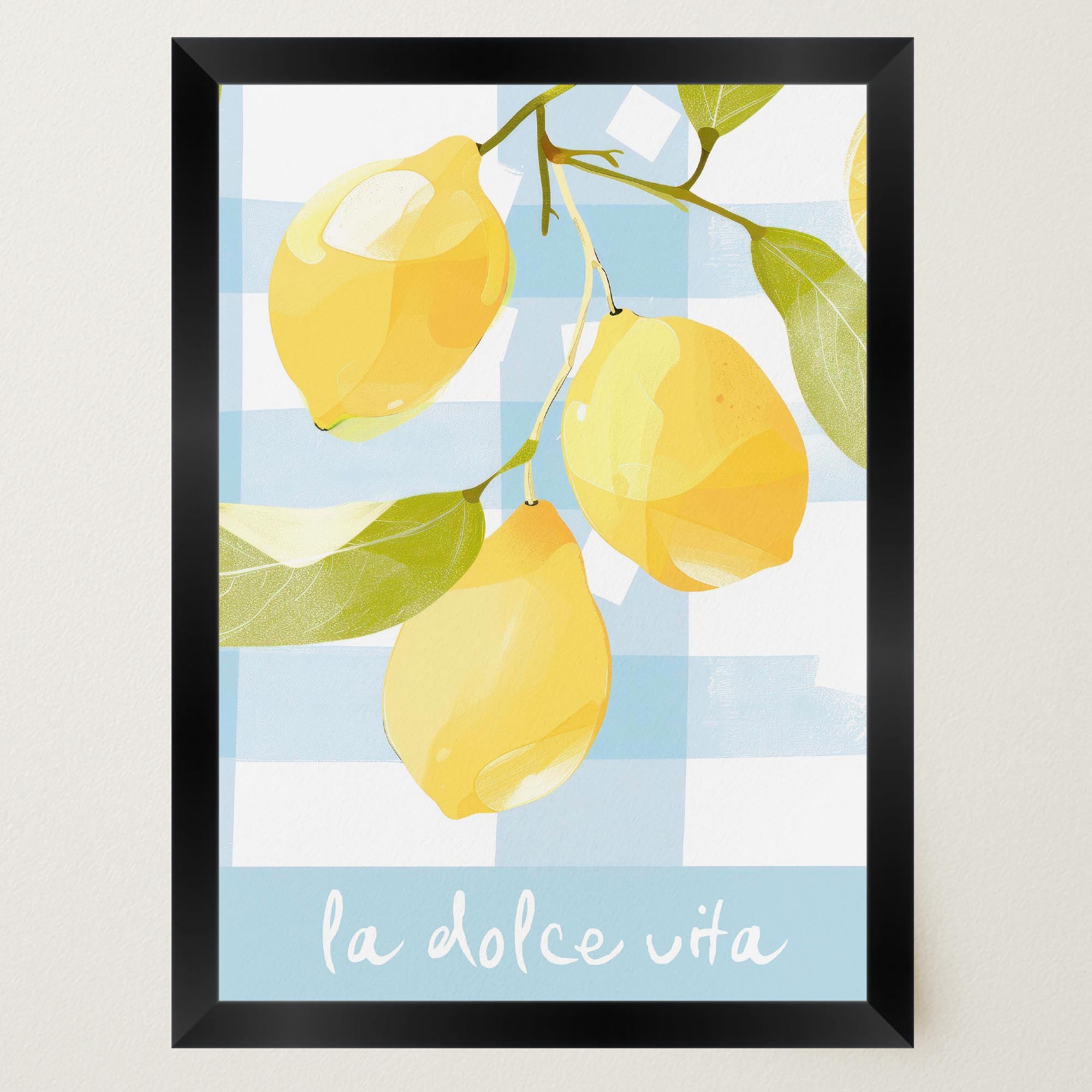 La Dolce Vita Lemons Wall Art Print-Skudaboo