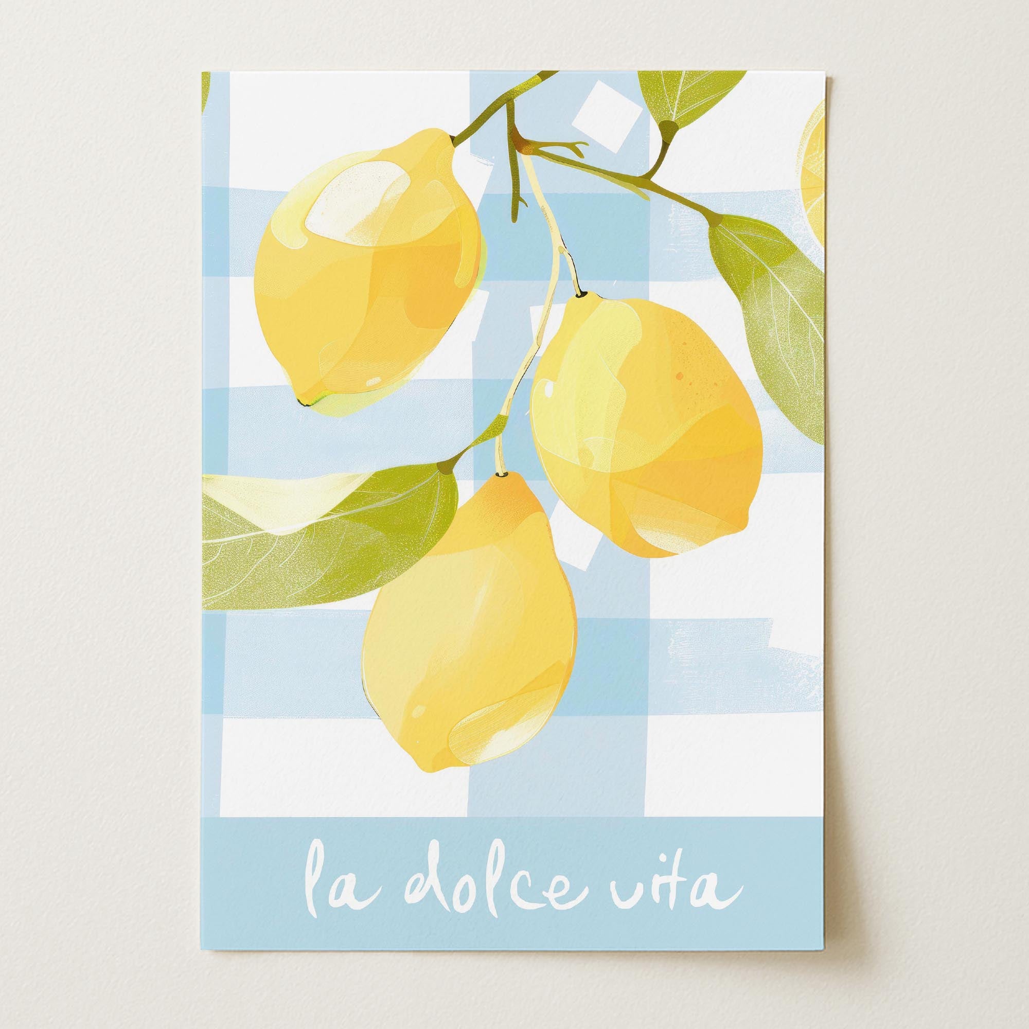 La Dolce Vita Lemons Wall Art Print-Skudaboo