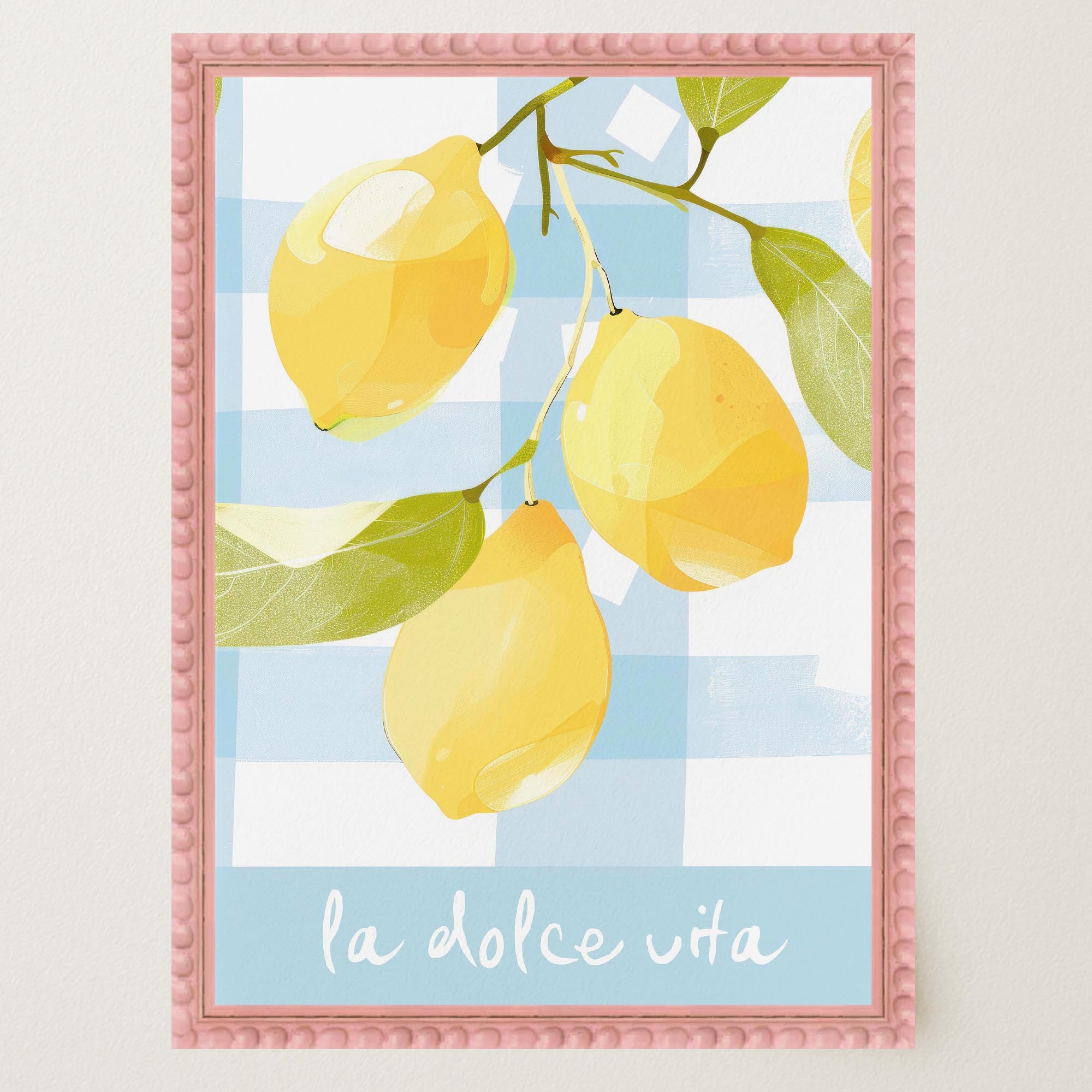 La Dolce Vita Lemons Wall Art Print-Skudaboo