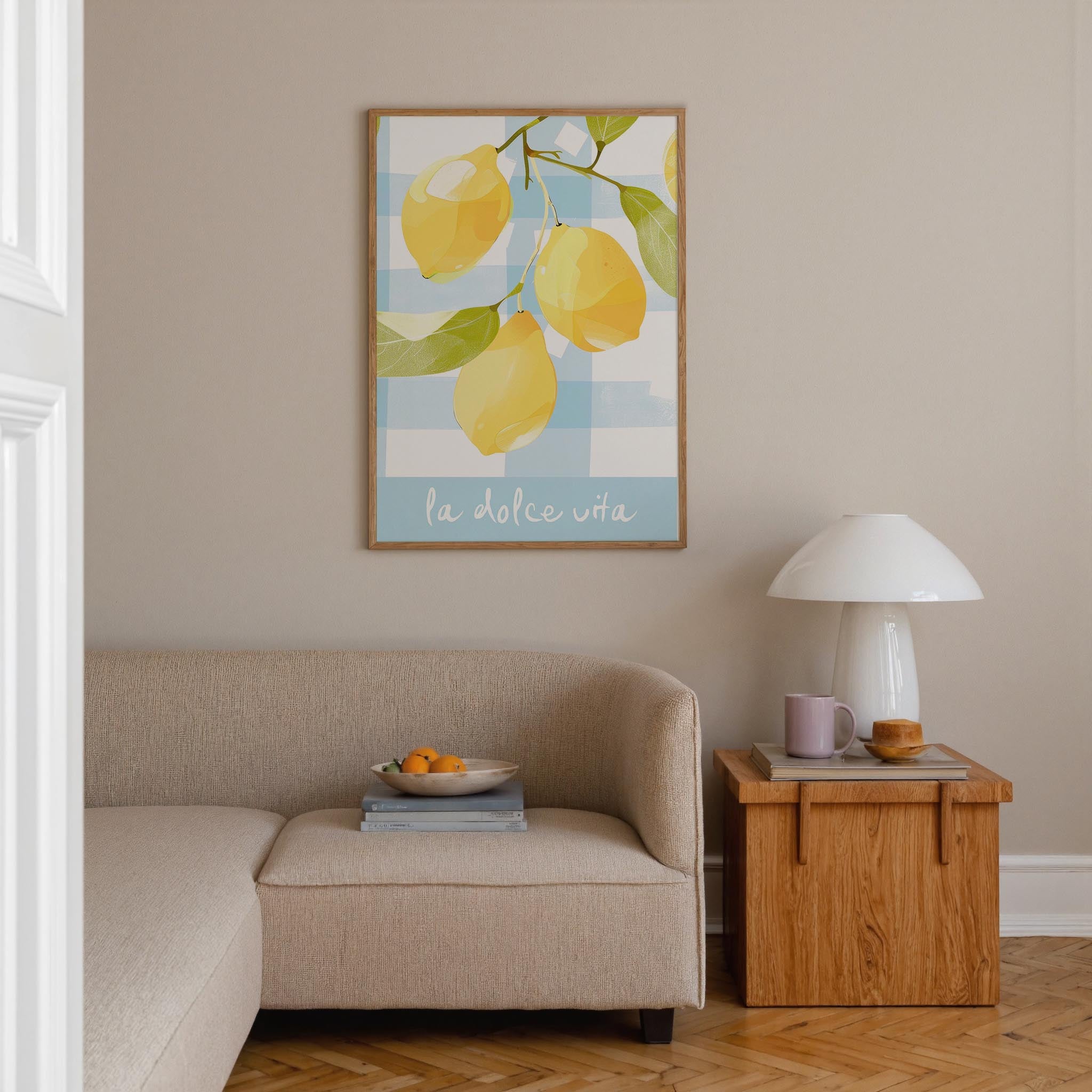 La Dolce Vita Lemons Wall Art Print-Skudaboo