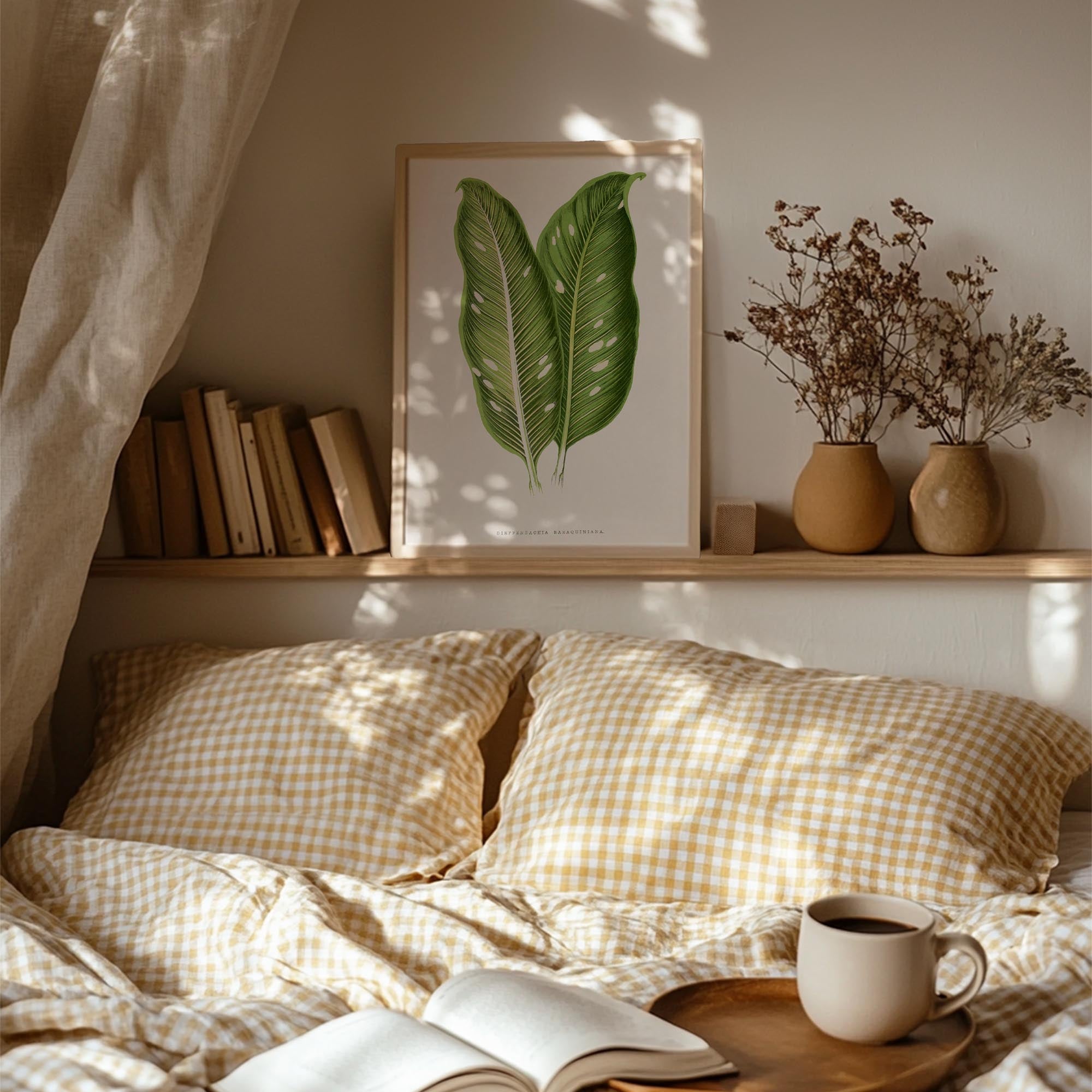 Botanical Leaf Study Vintage Wall Art Print-Skudaboo
