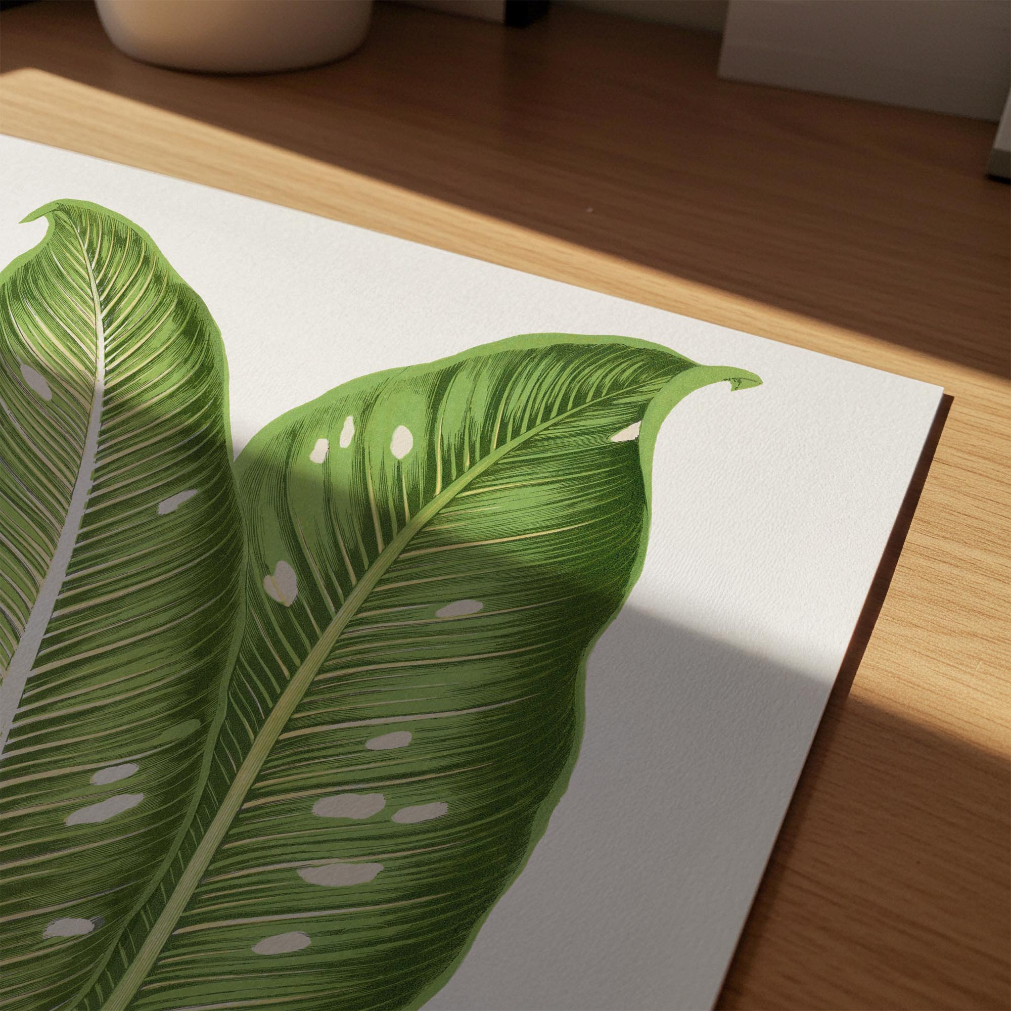 Botanical Leaf Study Vintage Wall Art Print-Skudaboo
