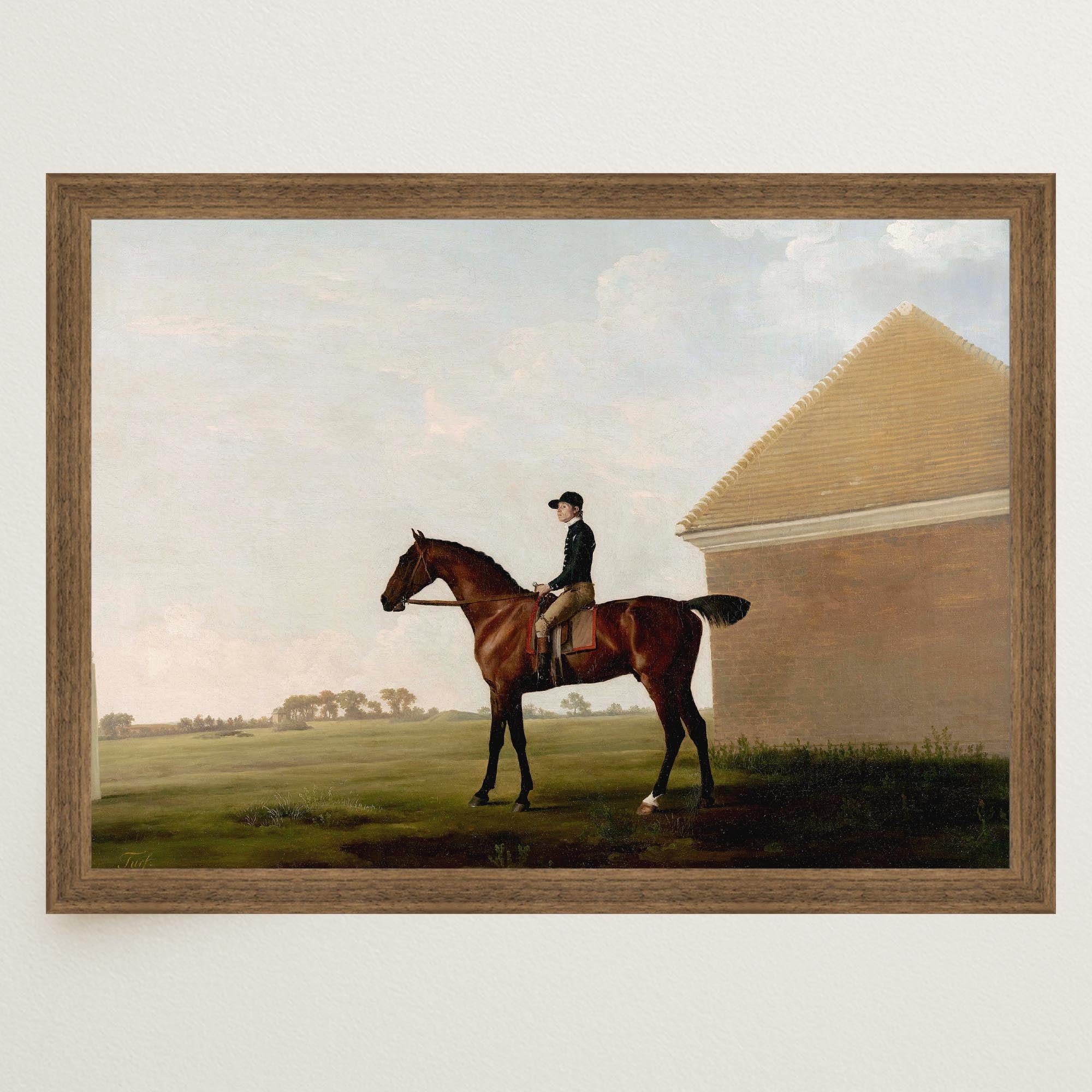 Jockey Horse Racing Vintage Wall Art Print-Skudaboo
