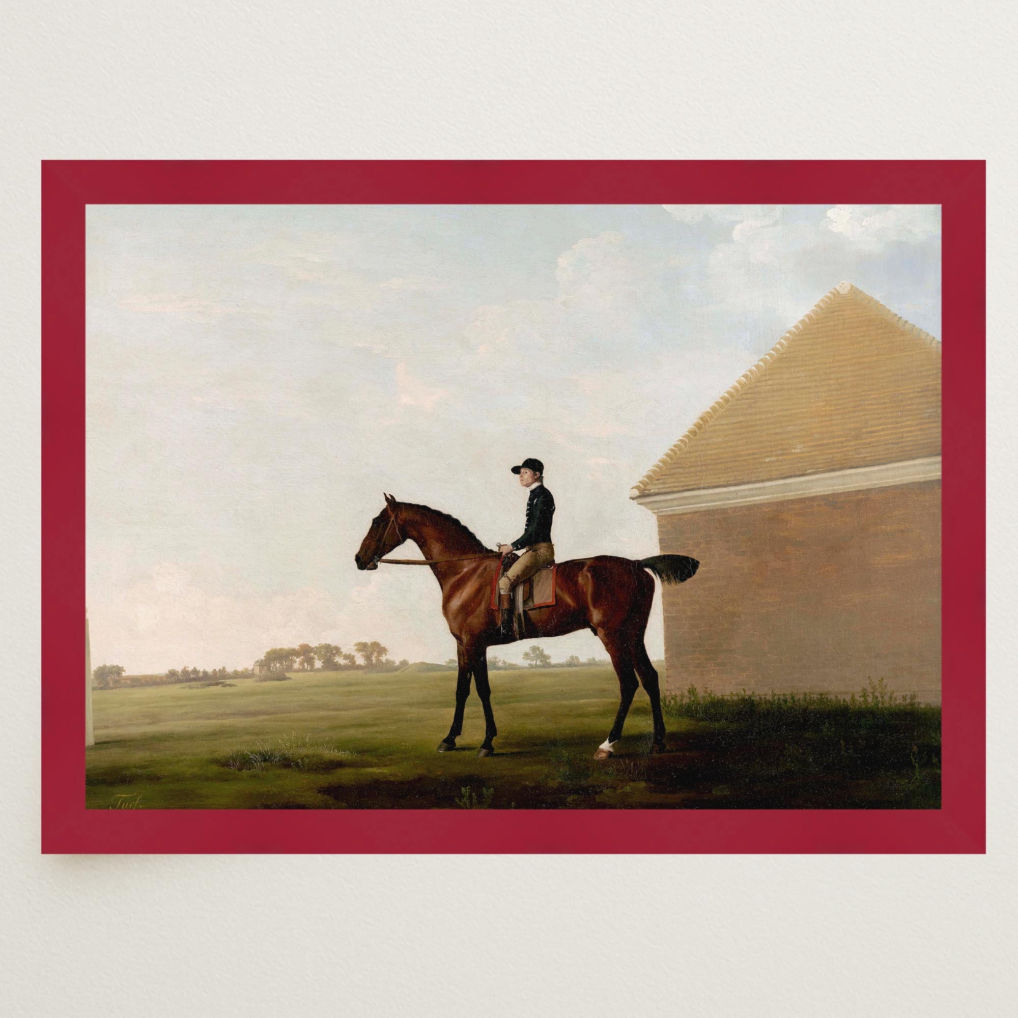Jockey Horse Racing Vintage Wall Art Print-Skudaboo