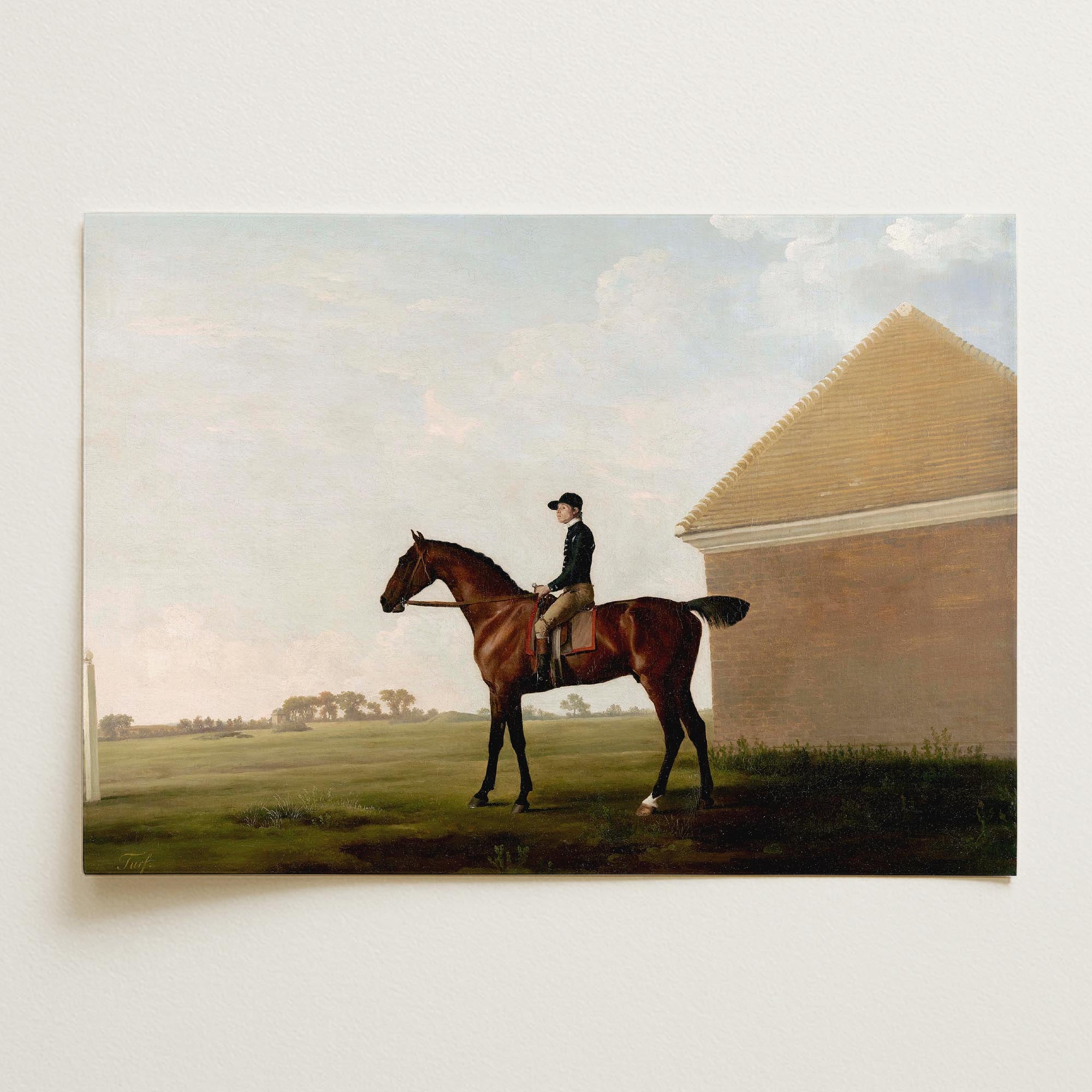 Jockey Horse Racing Vintage Wall Art Print-Skudaboo