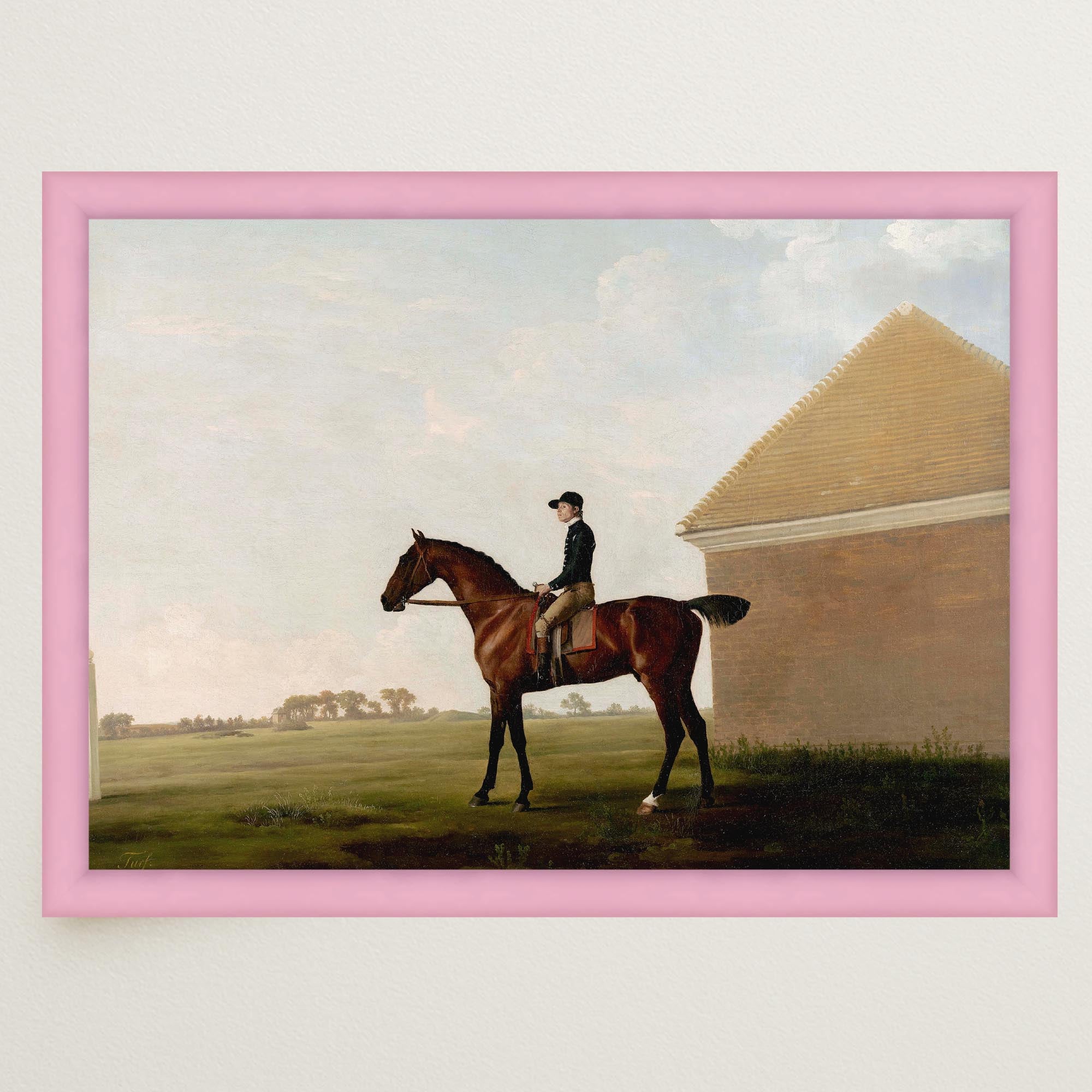 Jockey Horse Racing Vintage Wall Art Print-Skudaboo