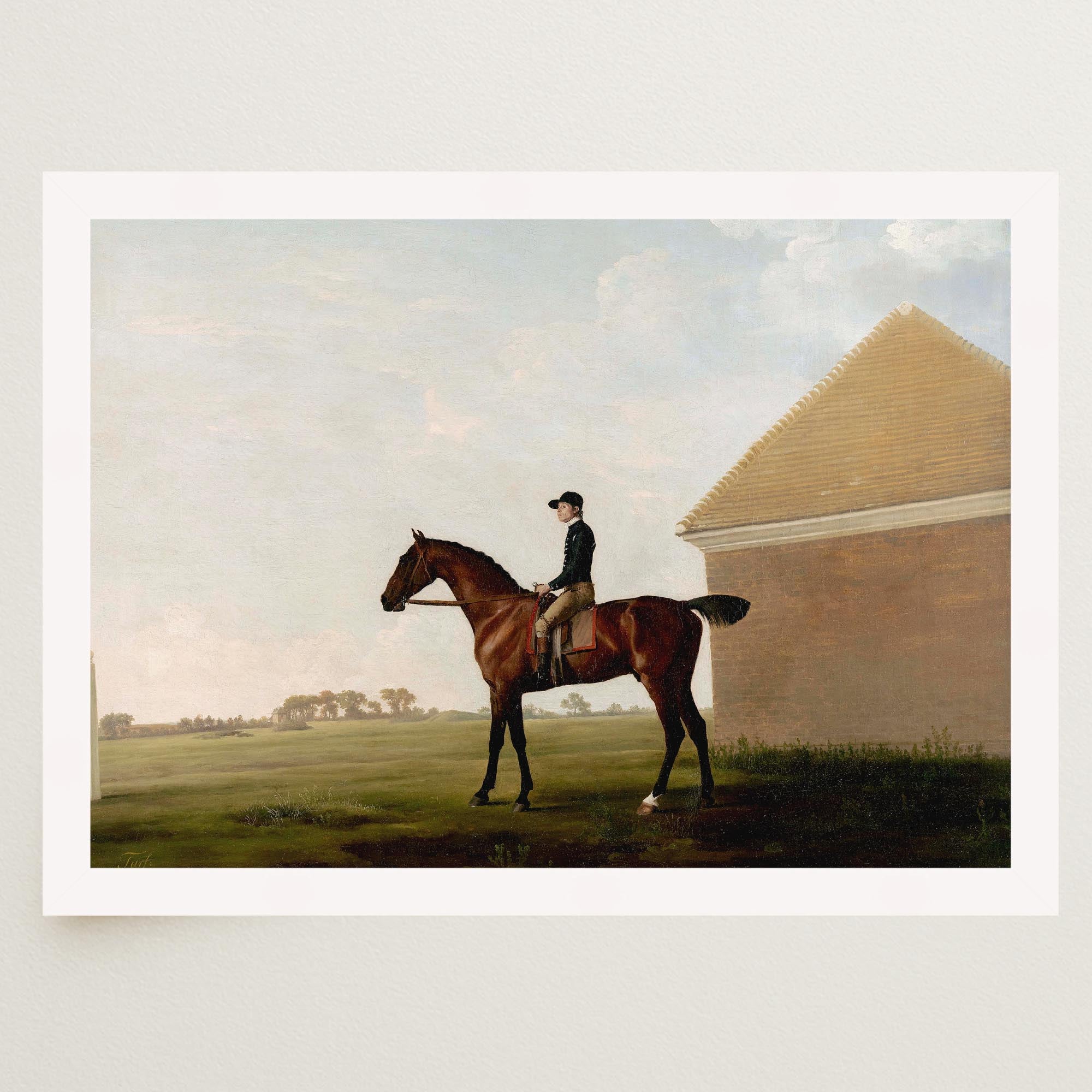 Jockey Horse Racing Vintage Wall Art Print-Skudaboo