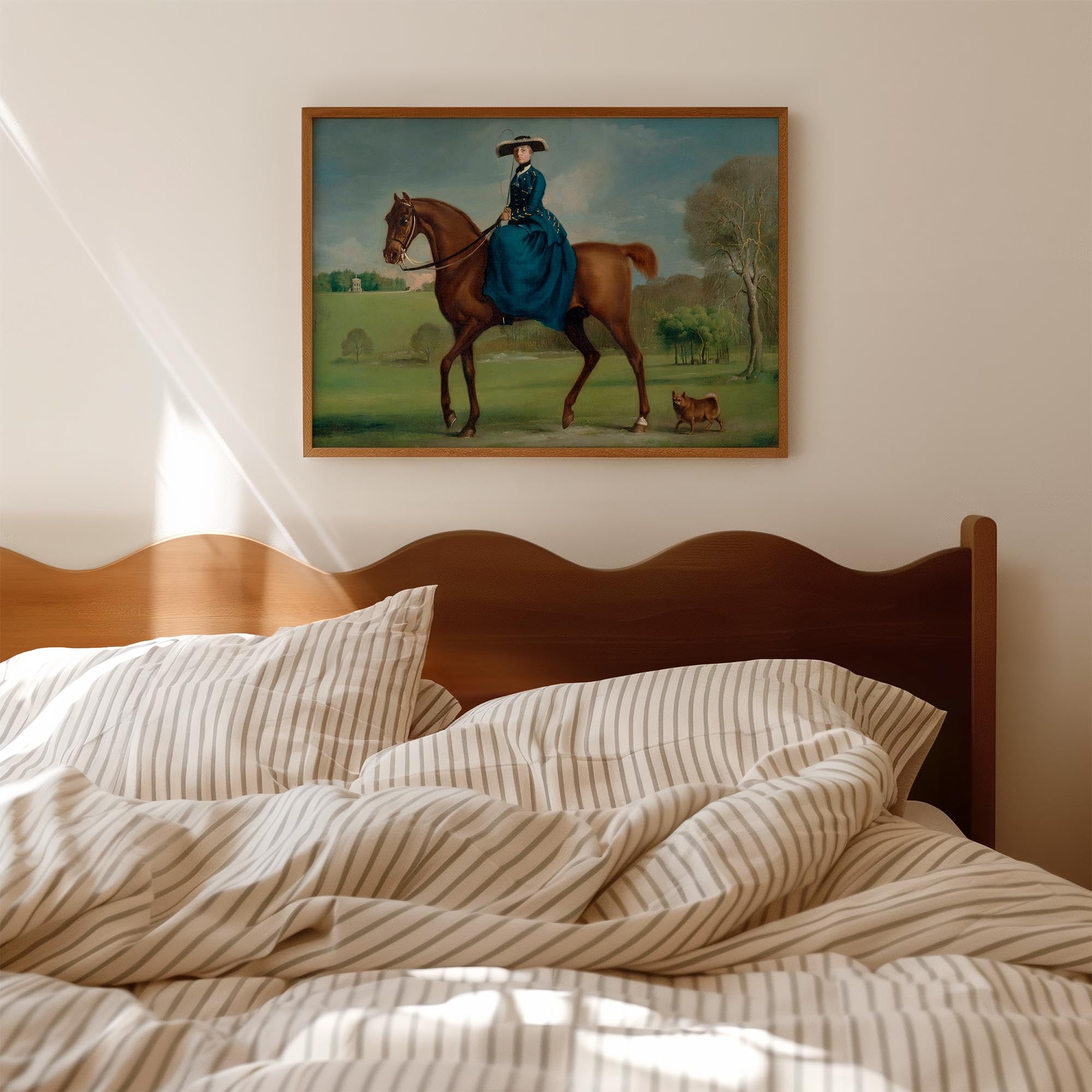 Horse and Rider Vintage Equestrian Wall Art Print-Skudaboo