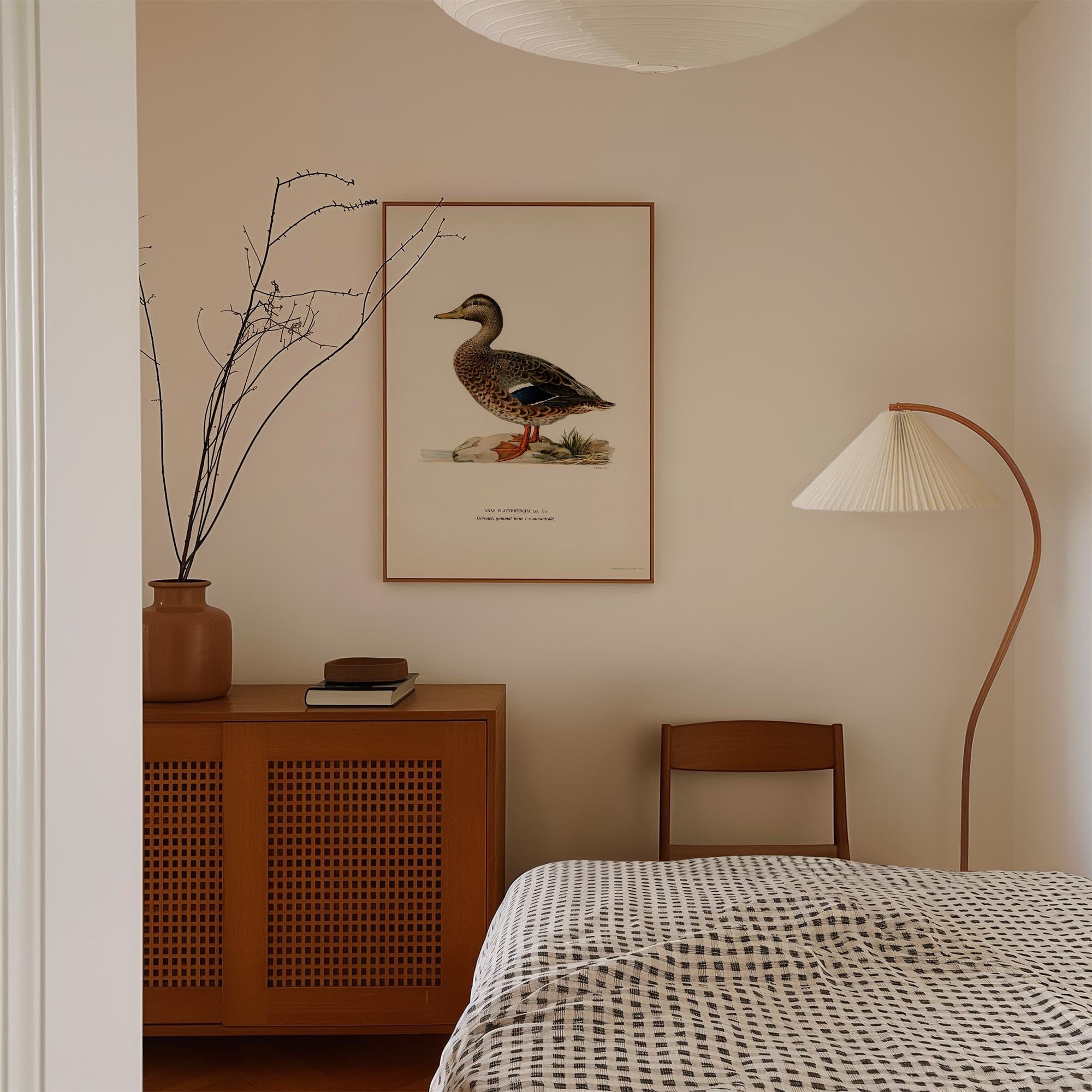 Mallard Duck Vintage Wildlife Wall Art Print-Skudaboo