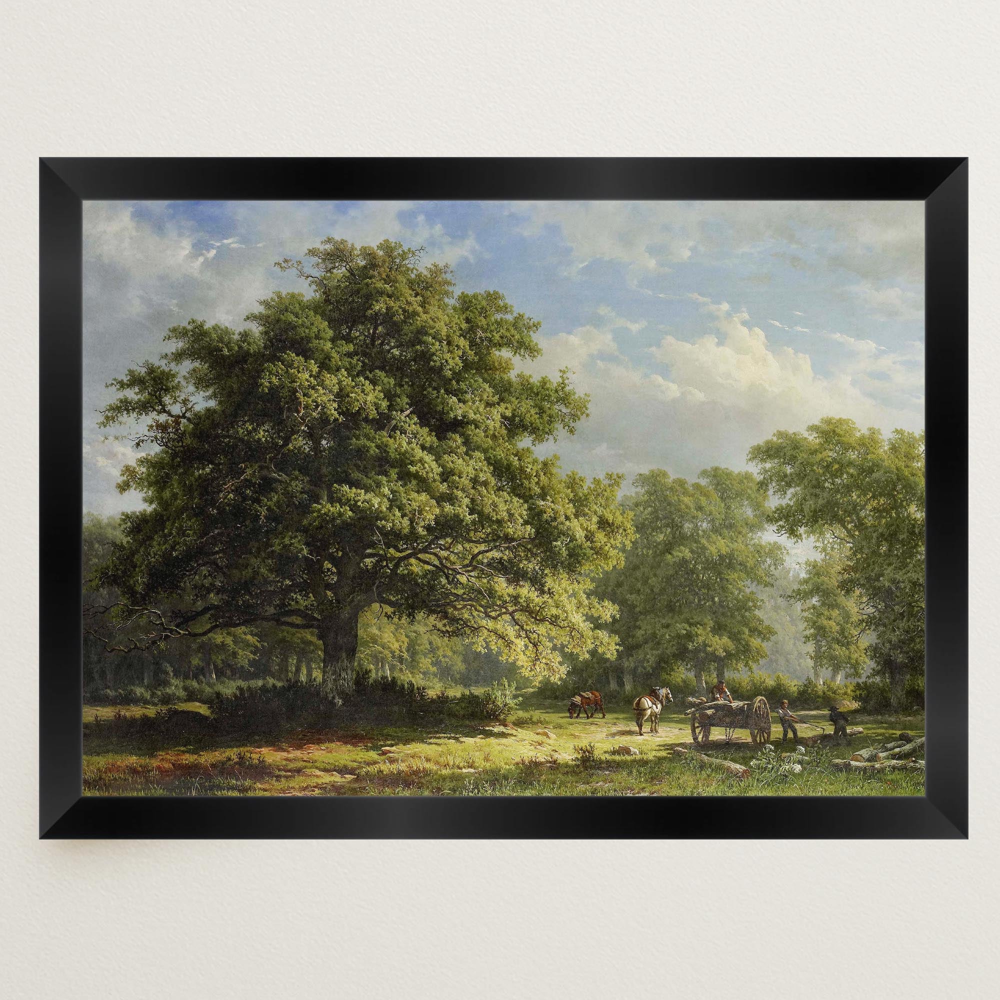 Bentheim Forest Vintage Landscape Wall Art Print-Skudaboo