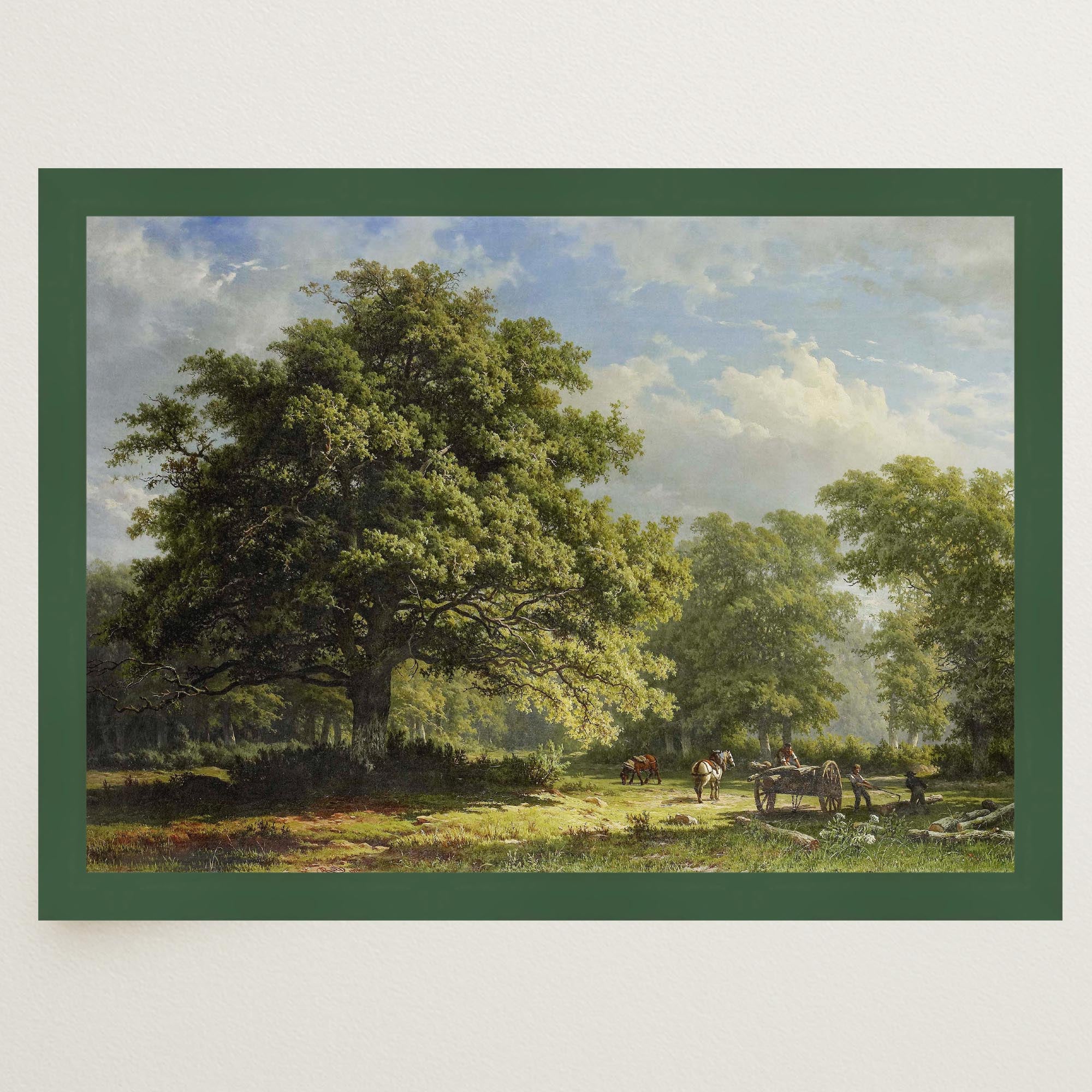 Bentheim Forest Vintage Landscape Wall Art Print-Skudaboo