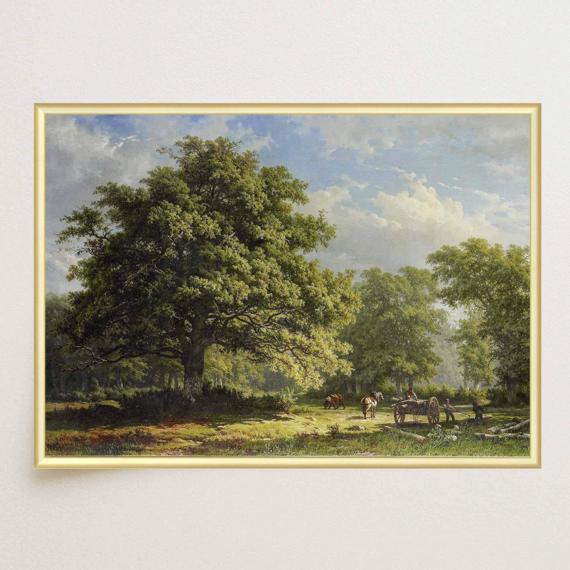 Bentheim Forest Vintage Landscape Wall Art Print-Skudaboo