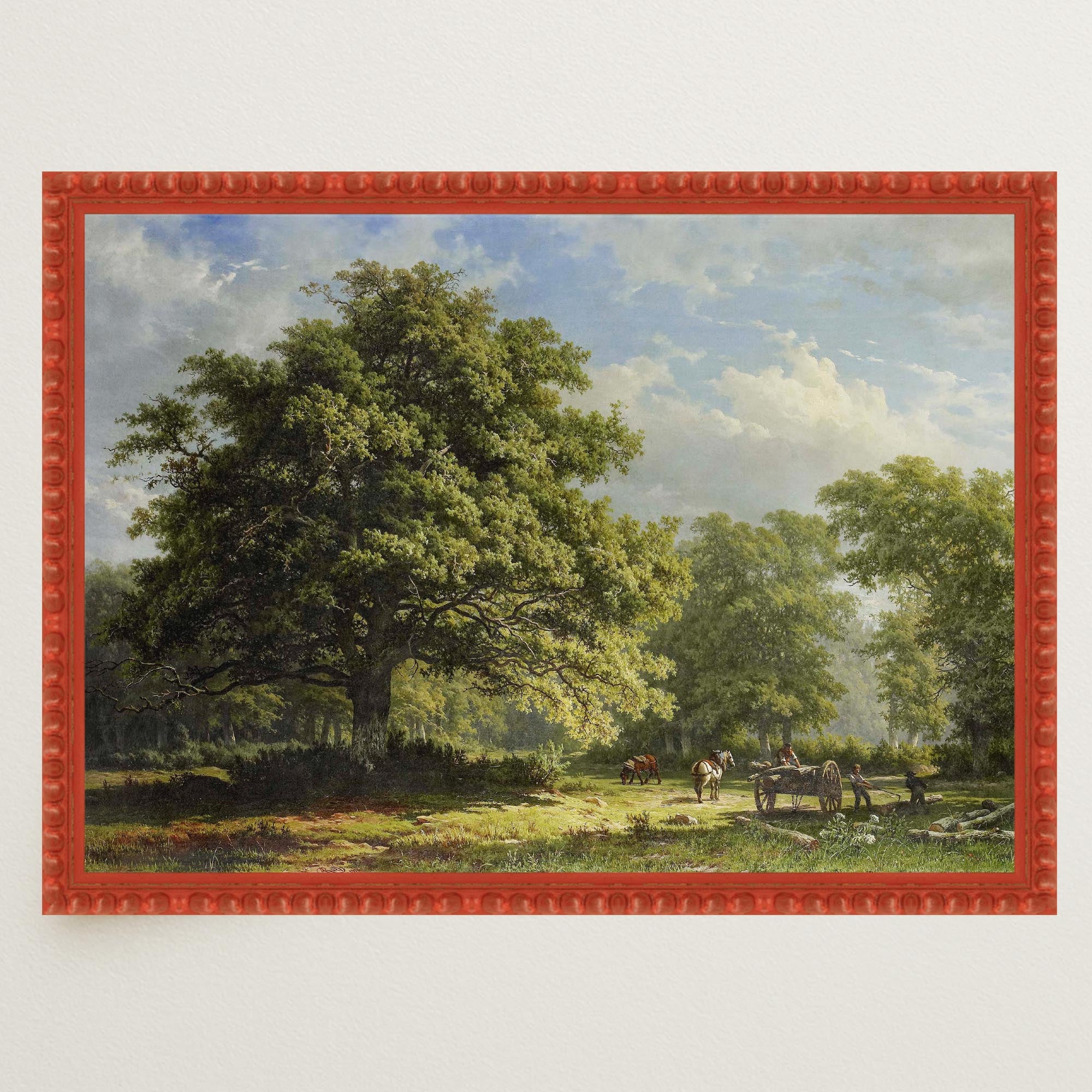 Bentheim Forest Vintage Landscape Wall Art Print-Skudaboo