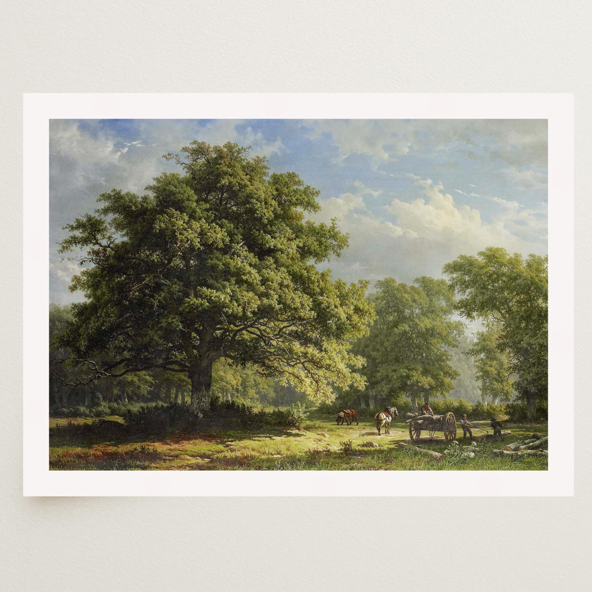 Bentheim Forest Vintage Landscape Wall Art Print-Skudaboo