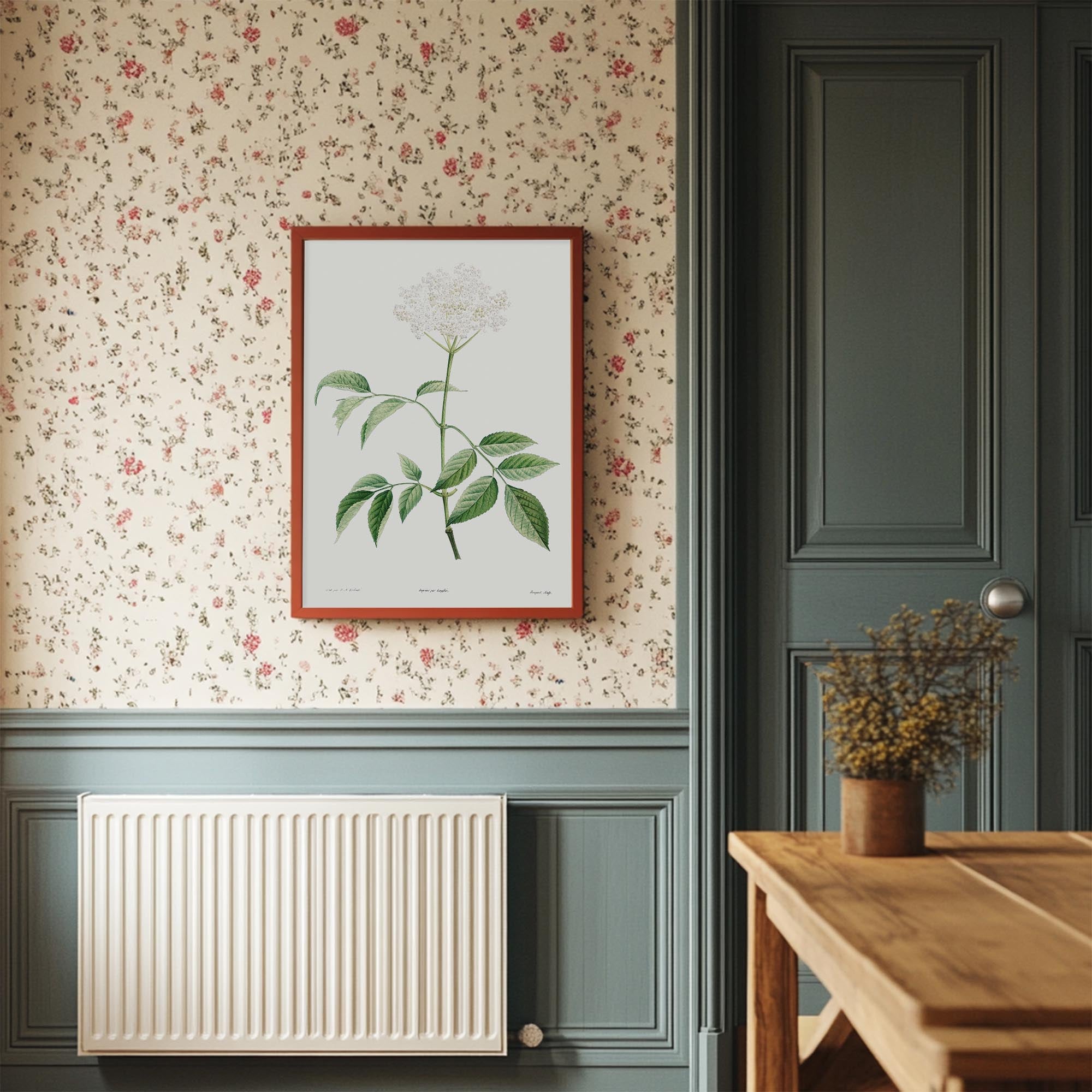 Elderflower Botanical Vintage Art Print-Skudaboo