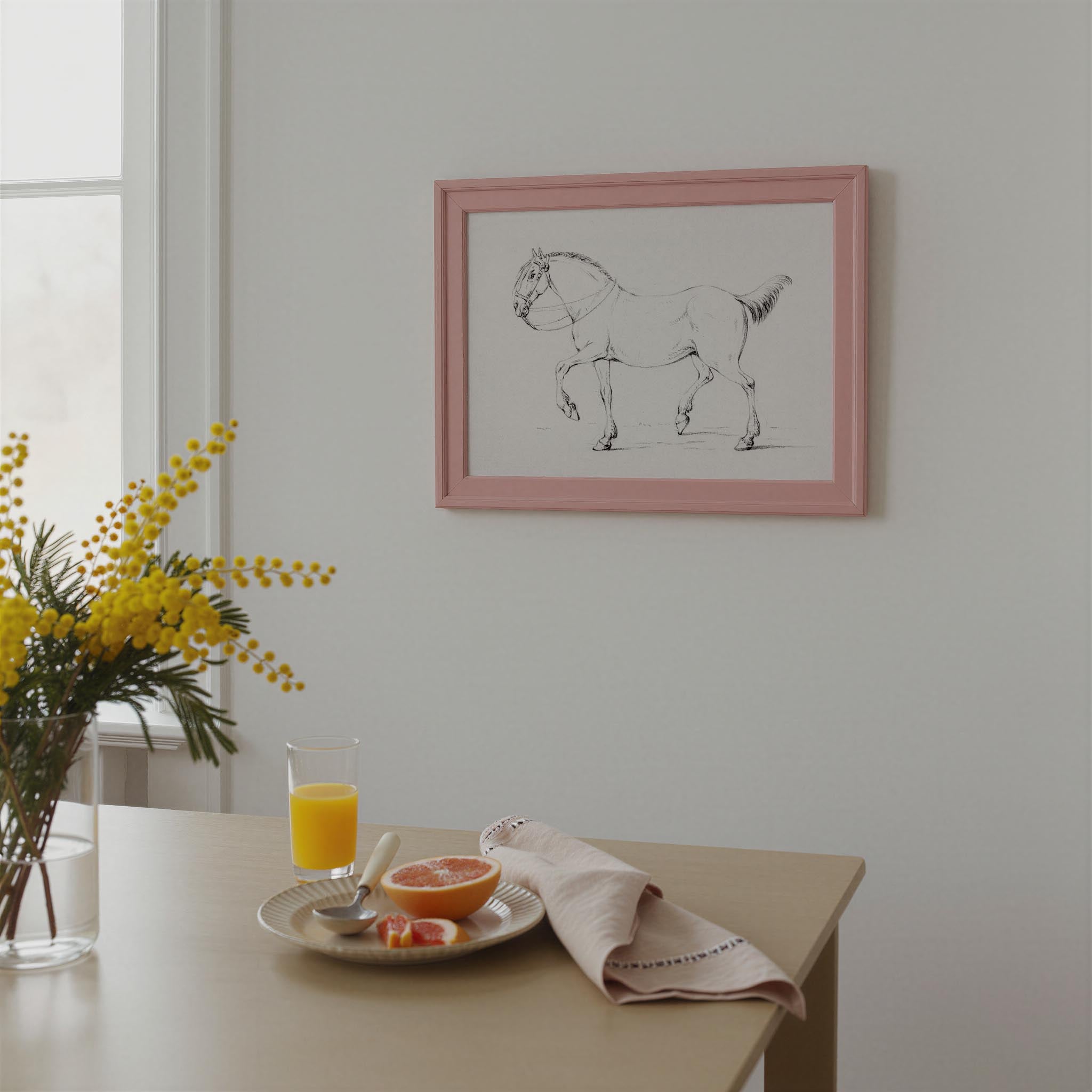 Horse Vintage Sketch Wall Art Print-Skudaboo