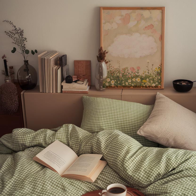 Cloud in Meadow Wall Art Print-Skudaboo