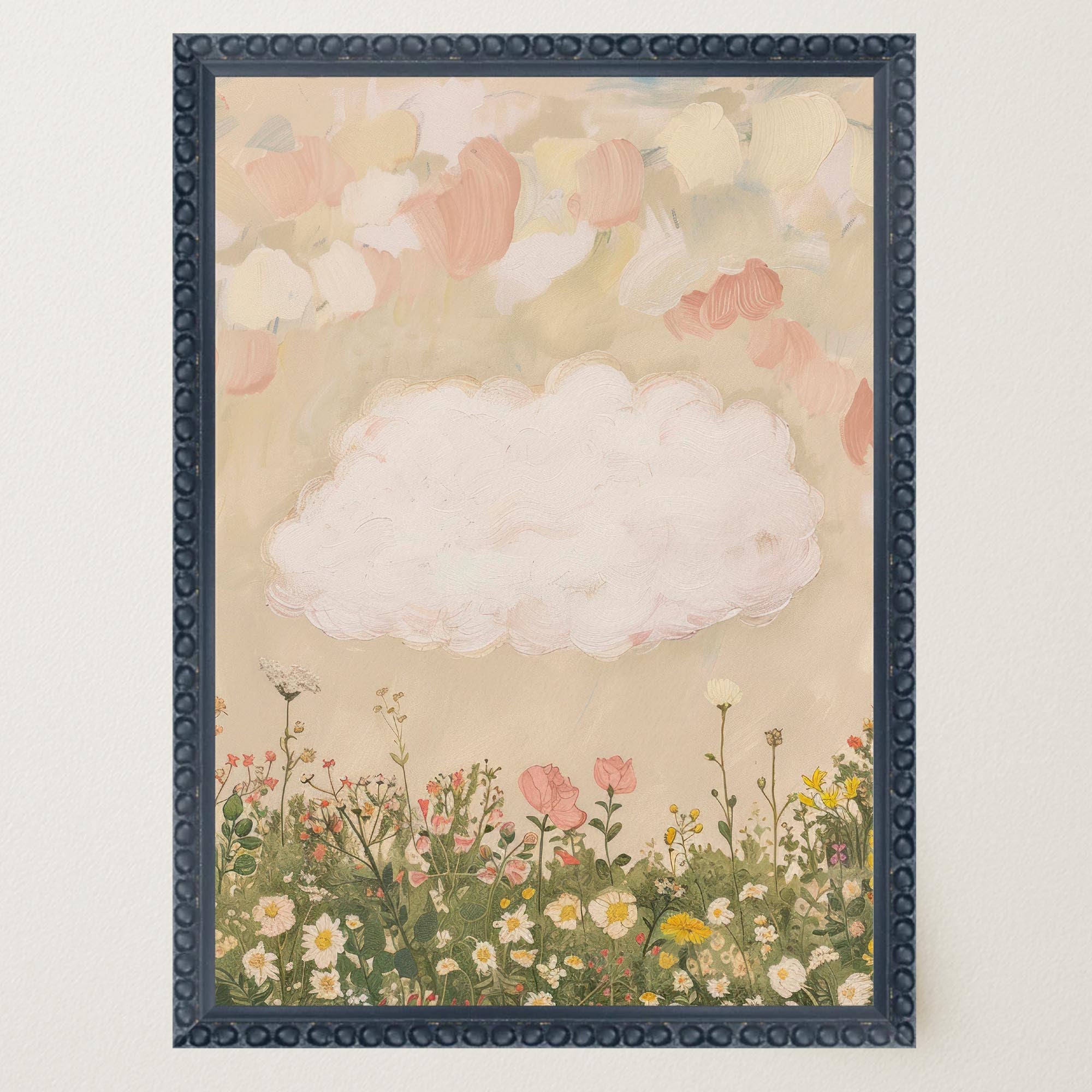 Cloud in Meadow Wall Art Print-Skudaboo
