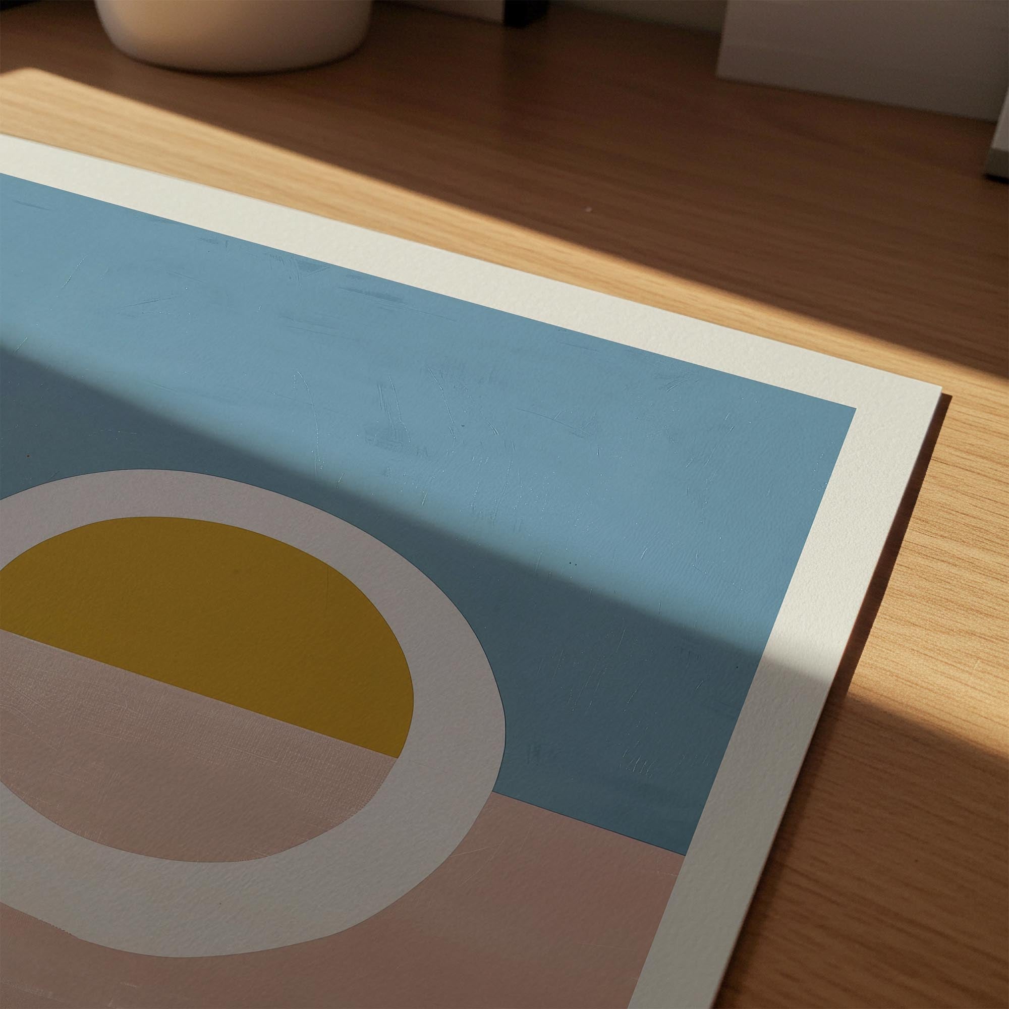 Abstract Sunset Modern Wall Art Print-Skudaboo
